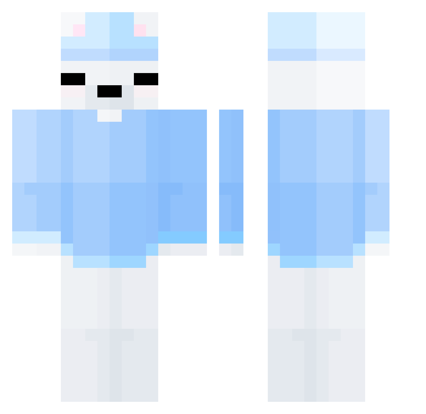 tannaim Minecraft skin, front and back view