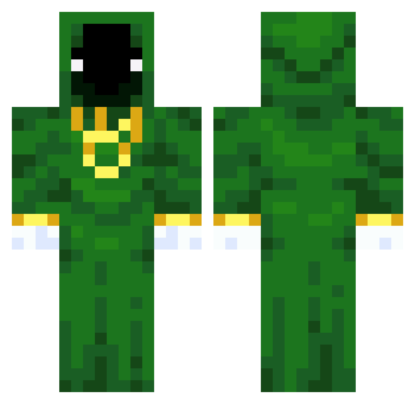 RandomTheArtist Minecraft skin, front and back view