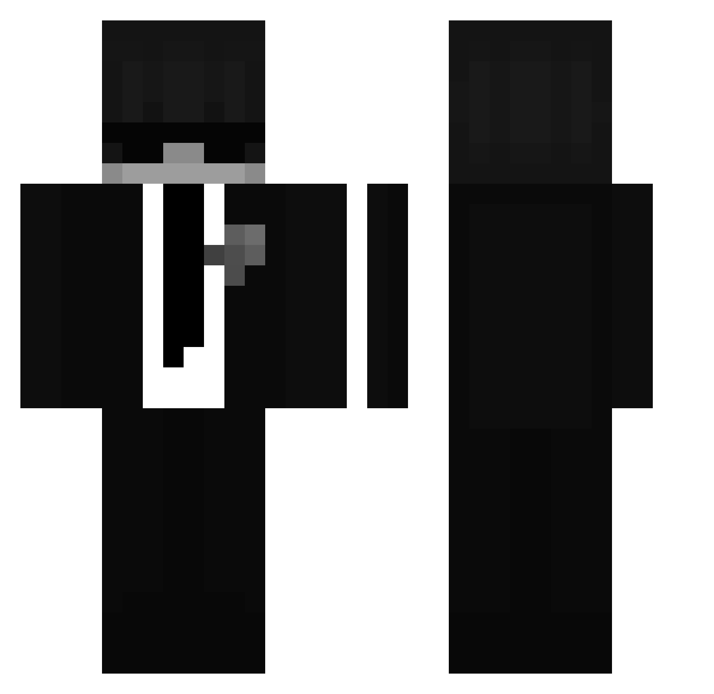 EvanPlayuz Minecraft skin, front and back view