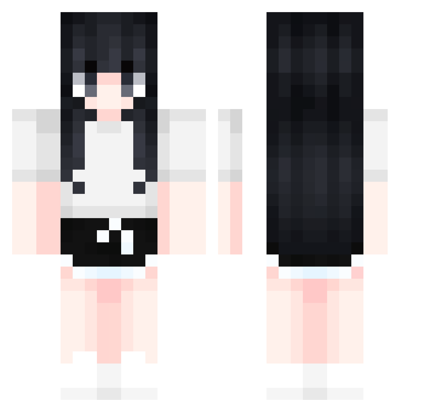 SamDaSoo13 Minecraft skin, front and back view