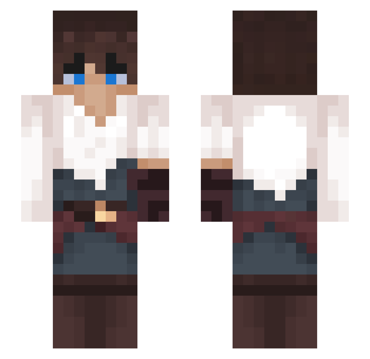 Stinoo0 Minecraft skin, front and back view