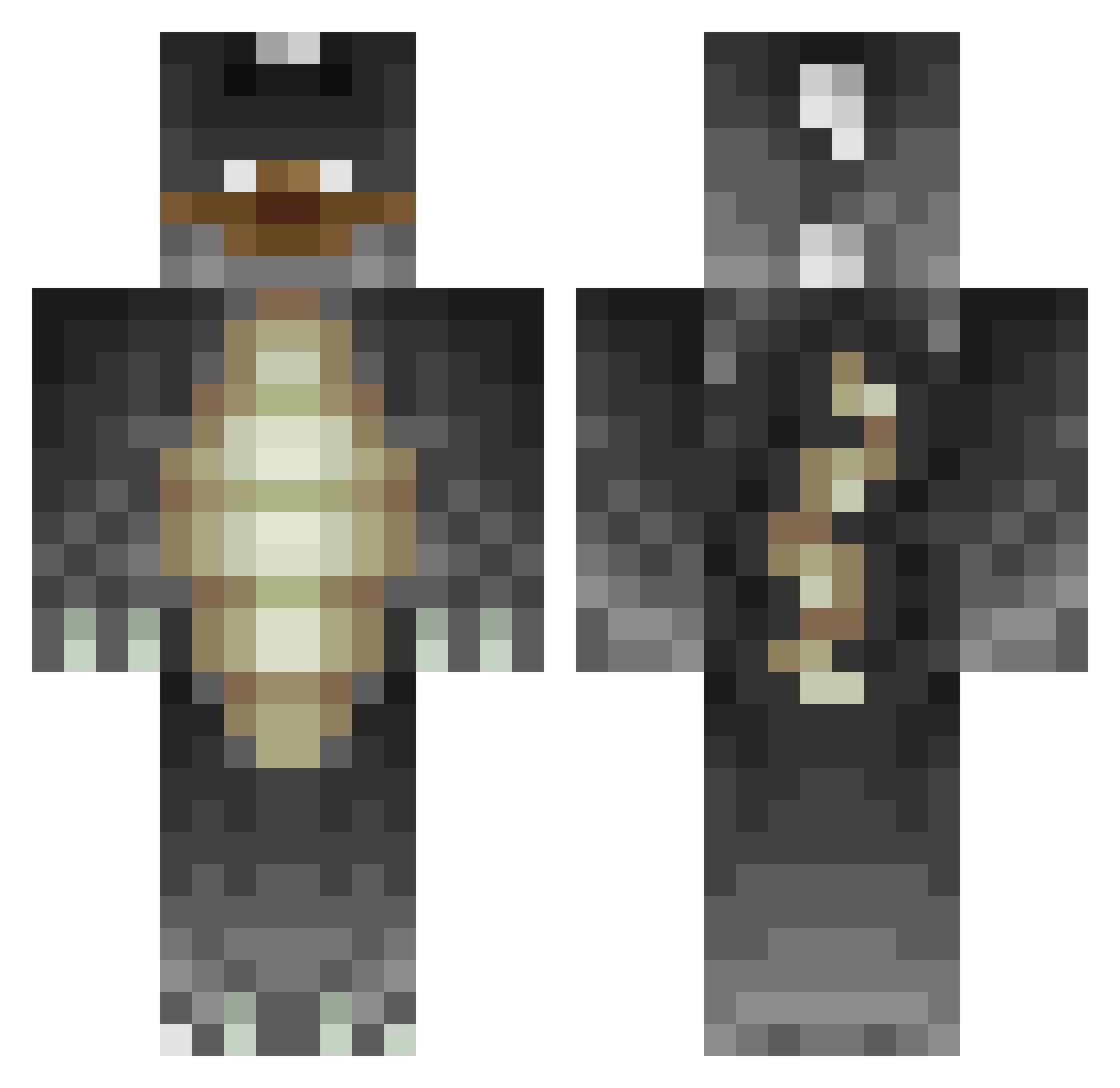 Lucassoulet__ Minecraft skin, front and back view
