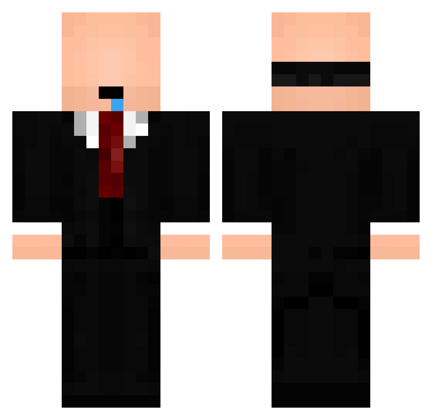 JoaoH19 Minecraft skin, front and back view