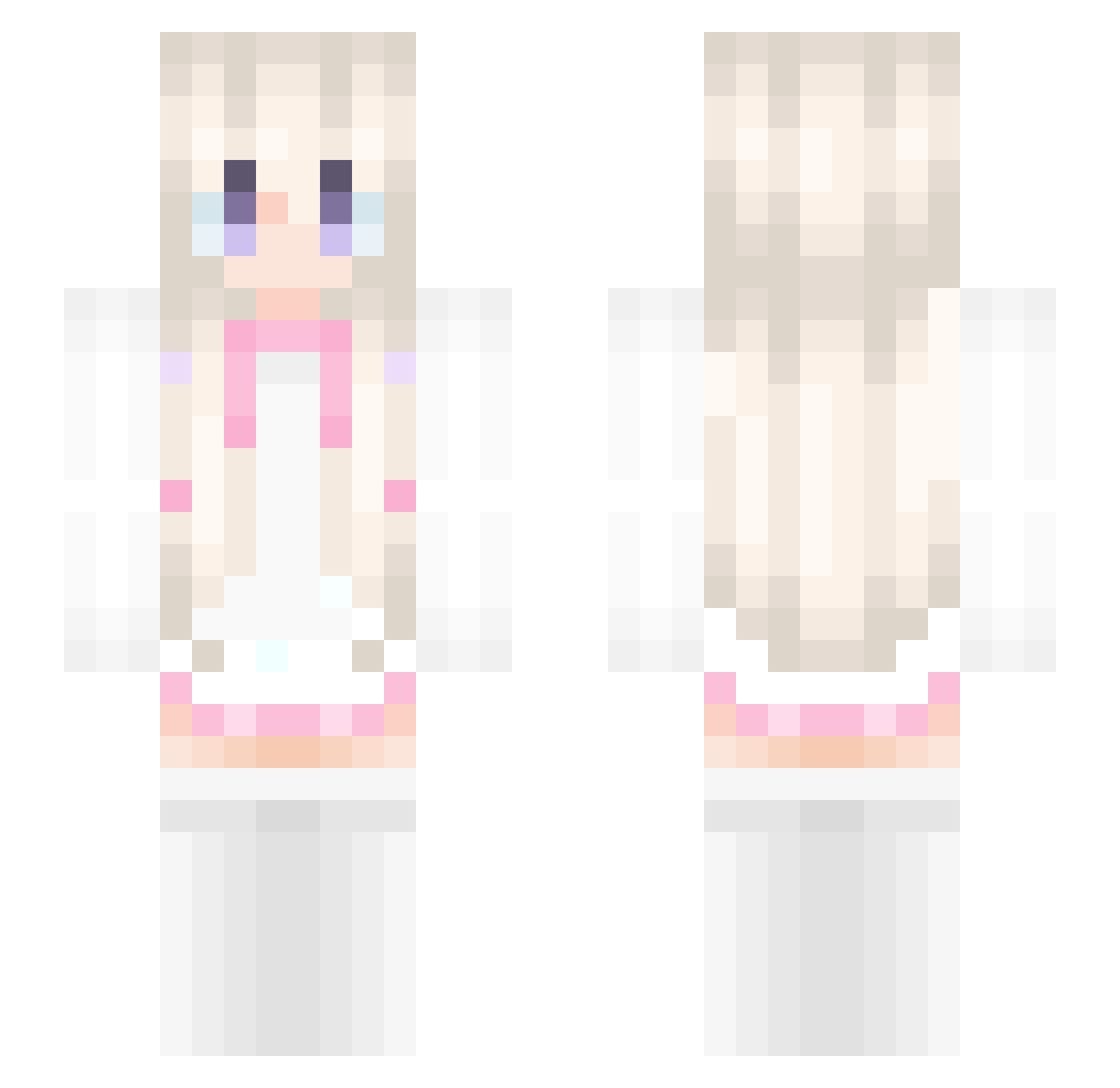 TonySamSwag Minecraft skin, front and back view