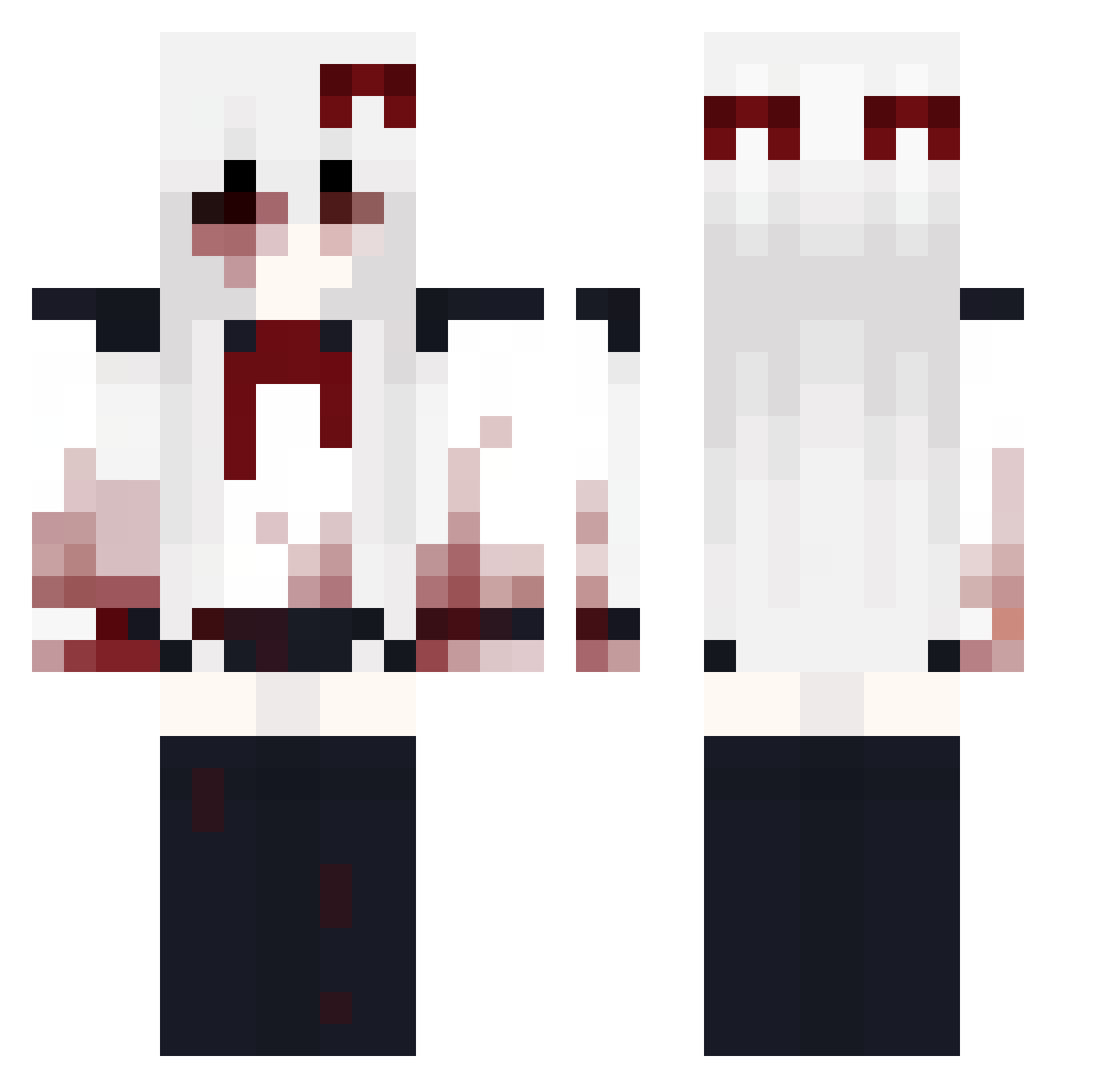 pankekelif Minecraft skin, front and back view