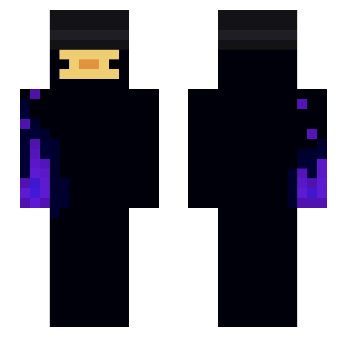 ZSwiftBeastZ Minecraft skin, front and back view
