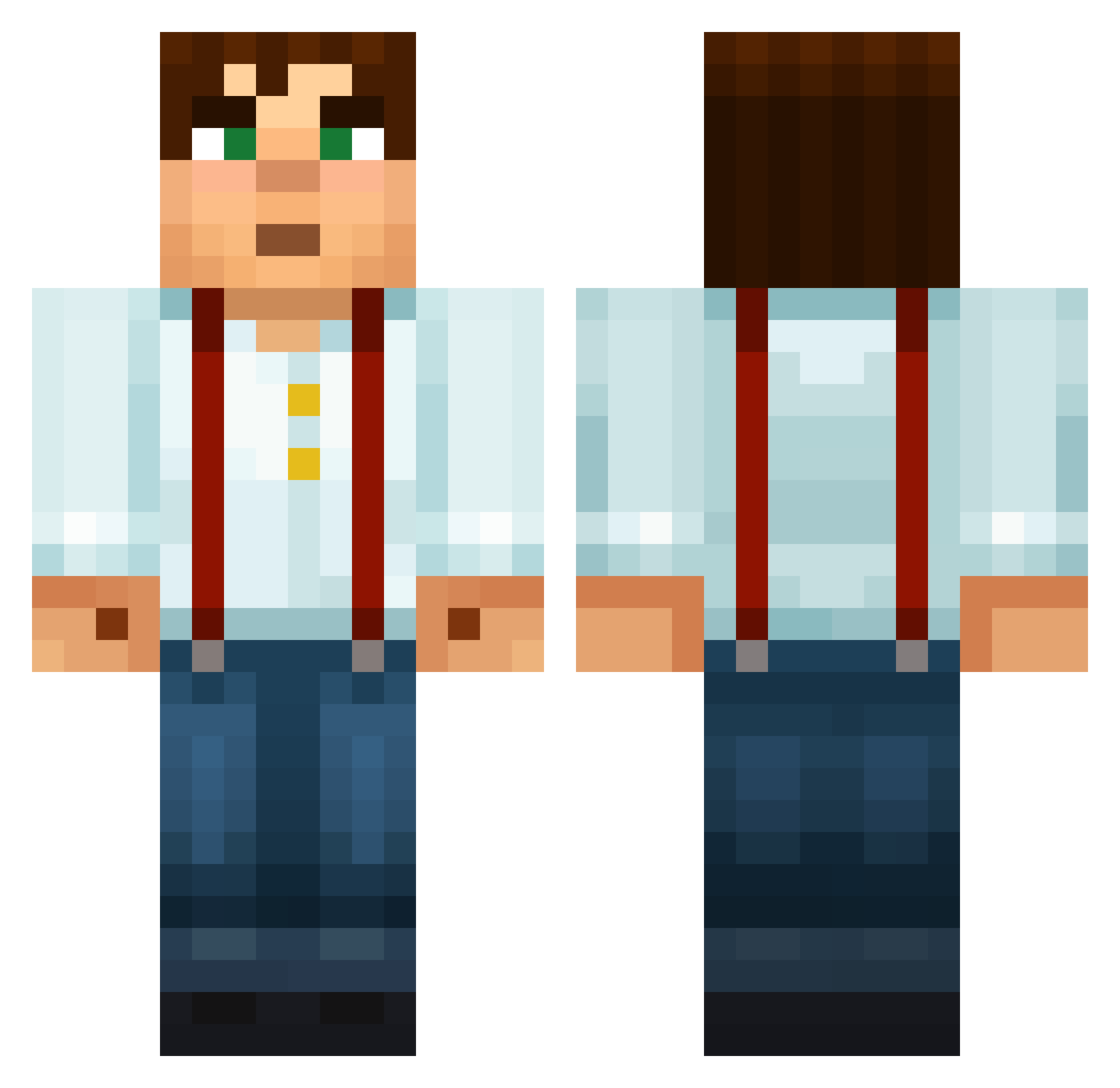Andri77 Minecraft skin, front and back view