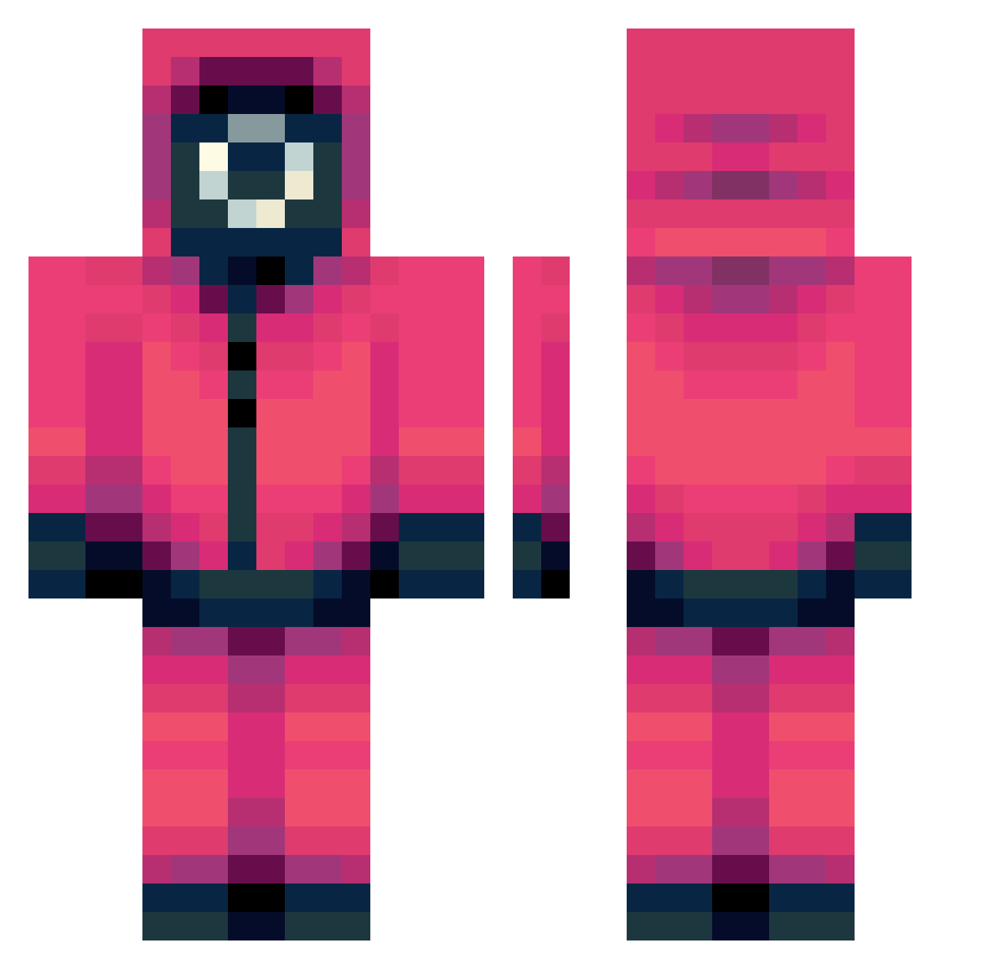 TheCreep3r2013 Minecraft skin, front and back view