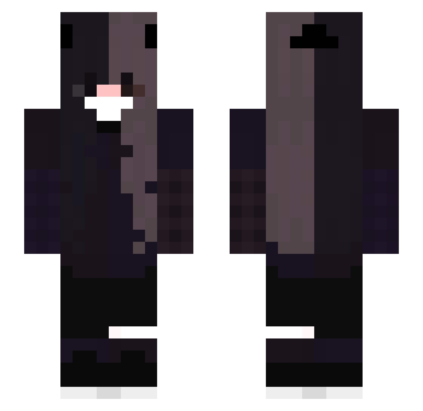 TheGodPvperr Minecraft skin, front and back view