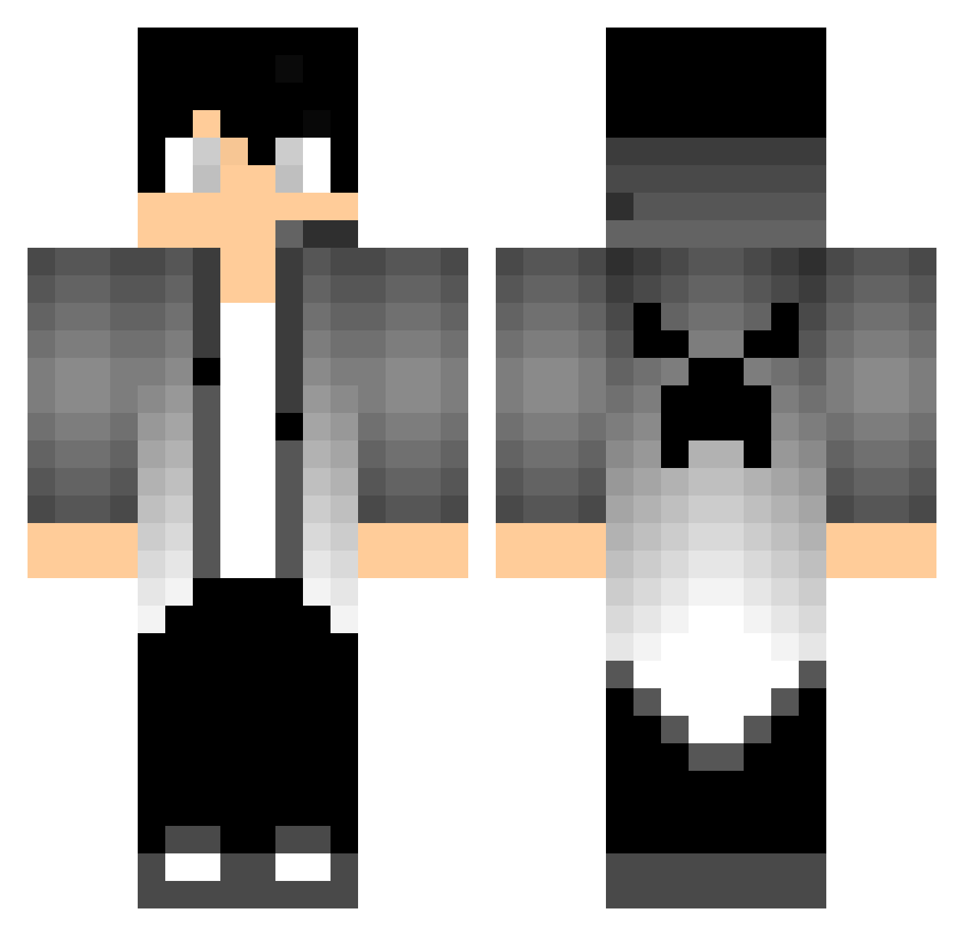 XxRacerboy61axX Minecraft skin, front and back view