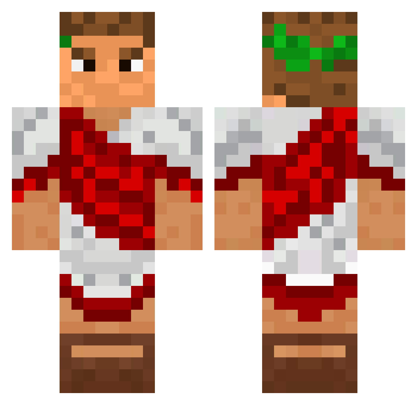 vicenzo09 Minecraft skin, front and back view