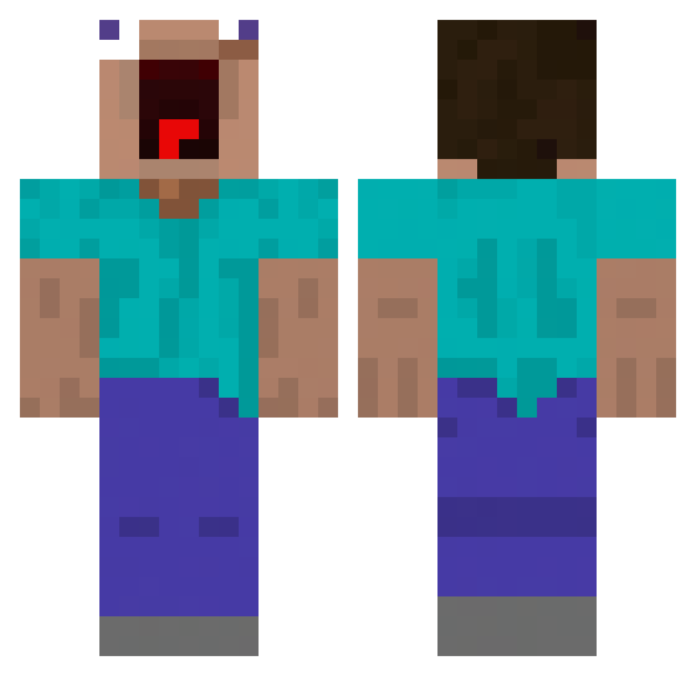 vilaing0y920 Minecraft skin, front and back view