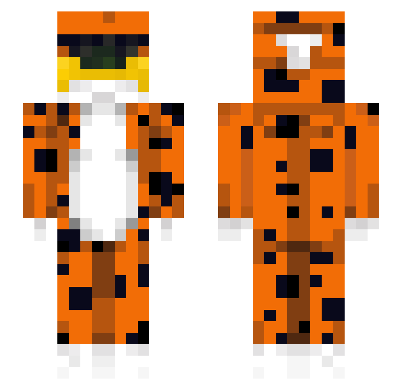 chennii Minecraft skin, front and back view