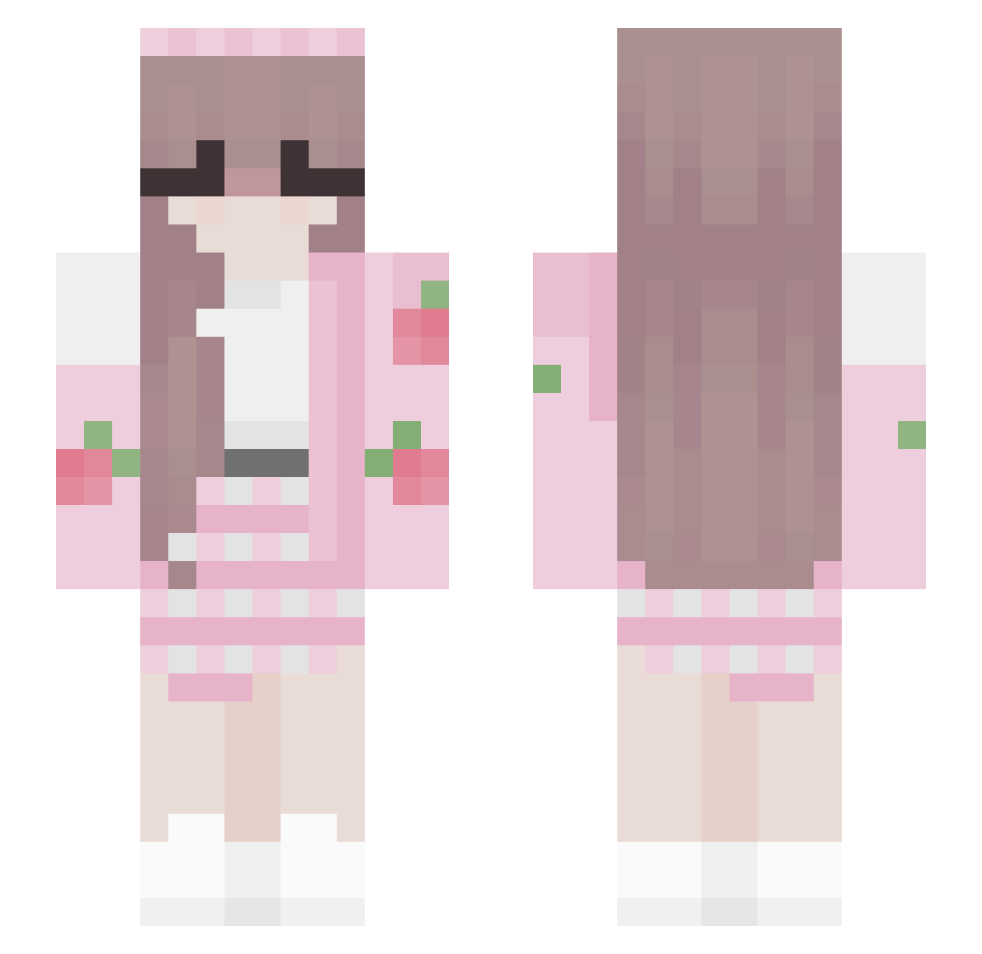 p3wpew_ Minecraft skin, front and back view