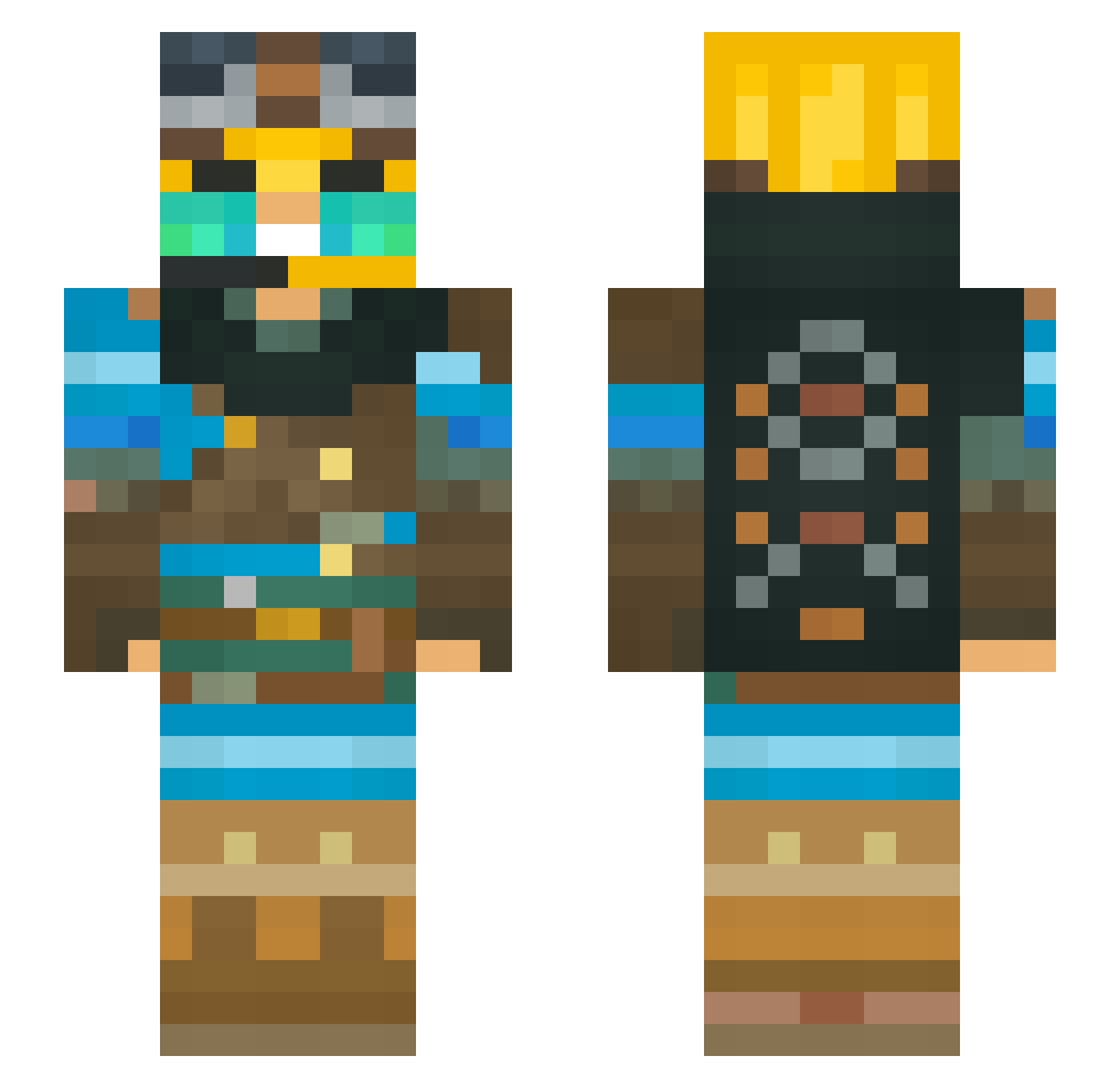 margg_ Minecraft skin, front and back view