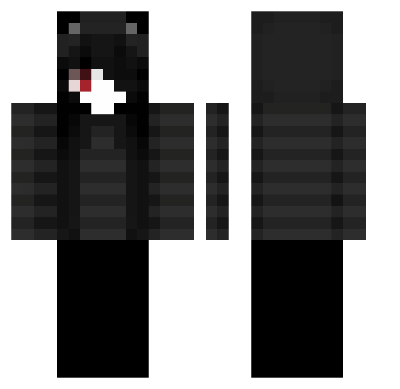 pgh0922 Minecraft skin, front and back view
