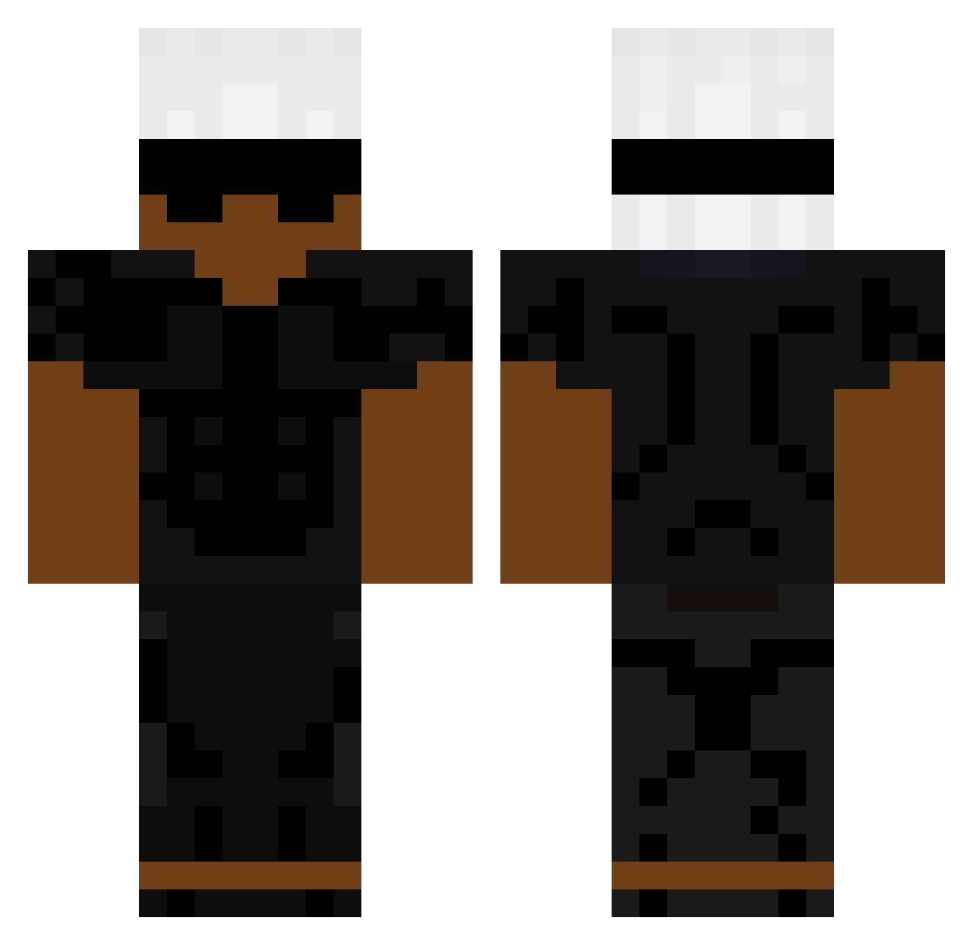 Slim0Shady Minecraft skin, front and back view