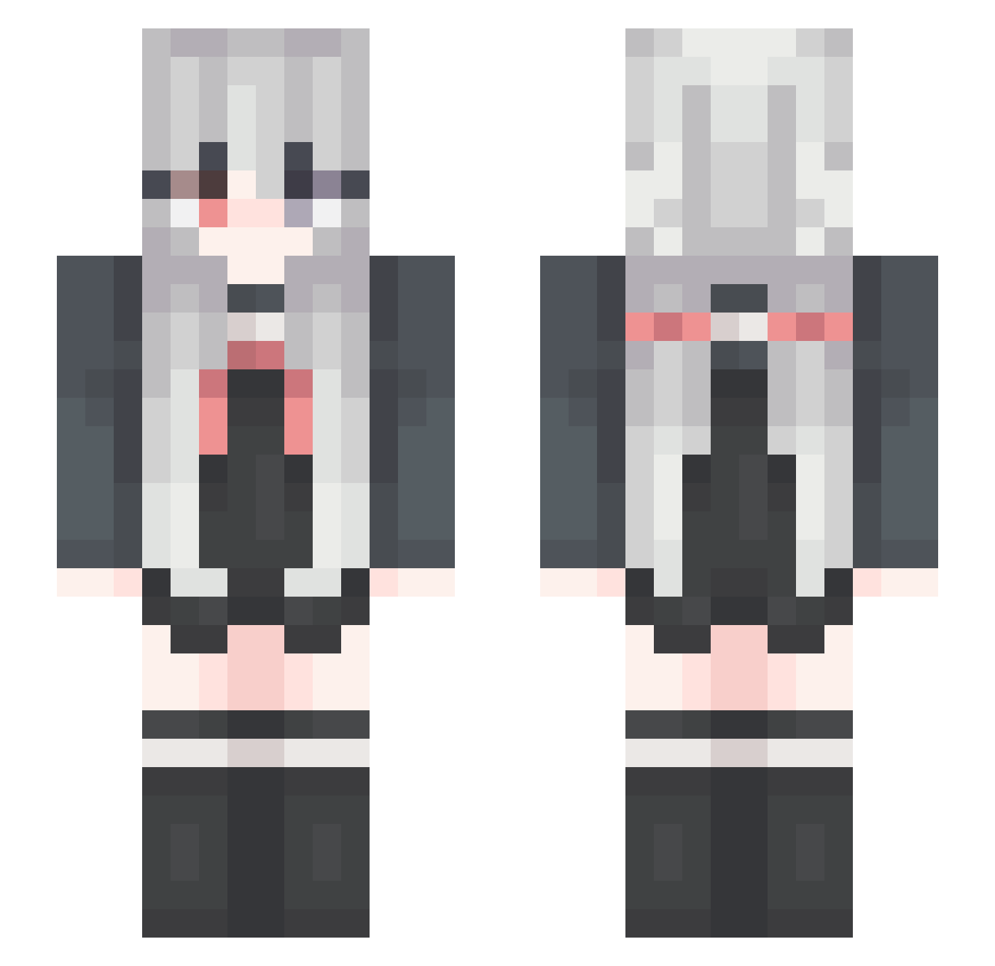 suyahsuyah Minecraft skin, front and back view