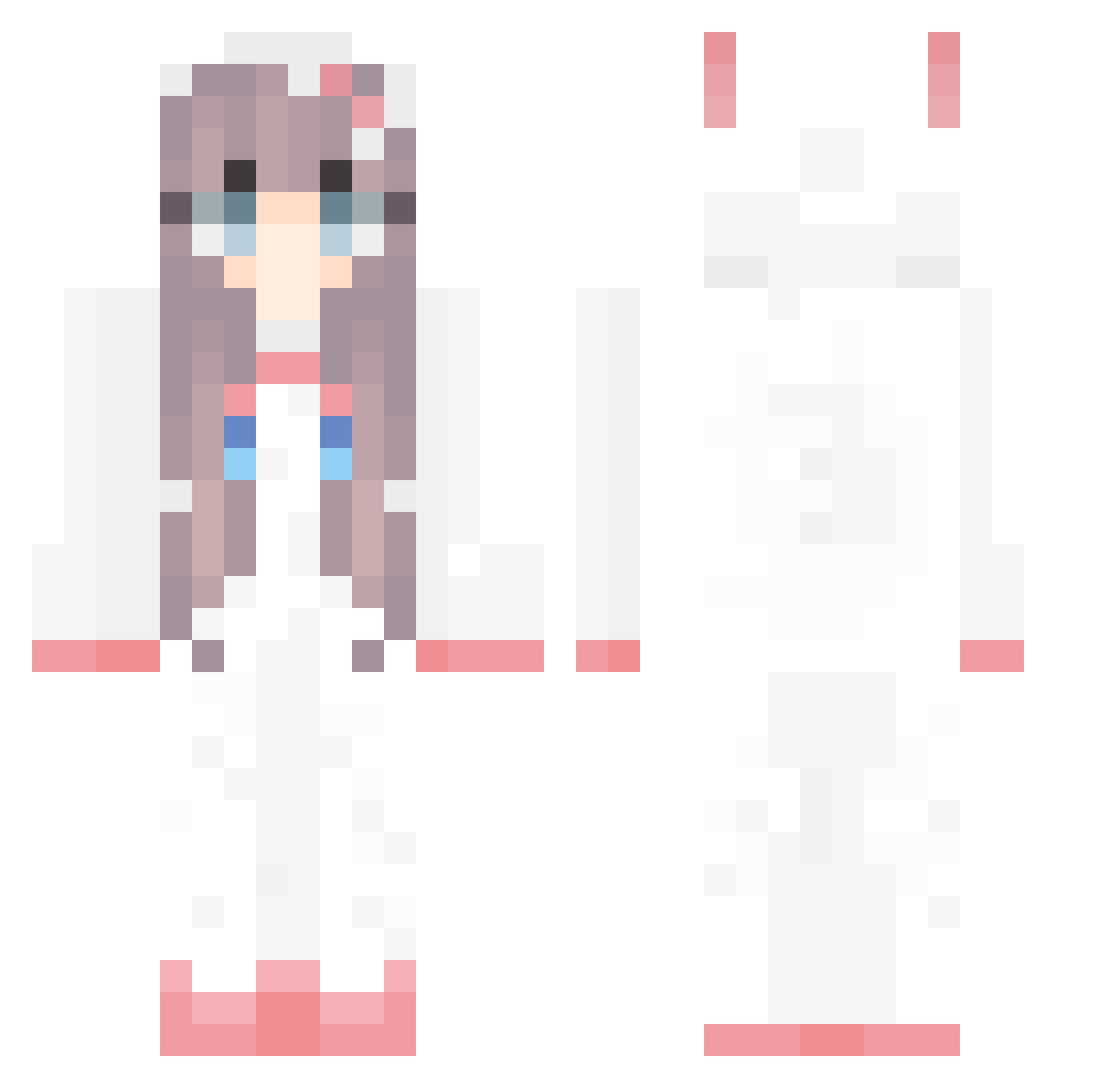 ceugene2013 Minecraft skin, front and back view