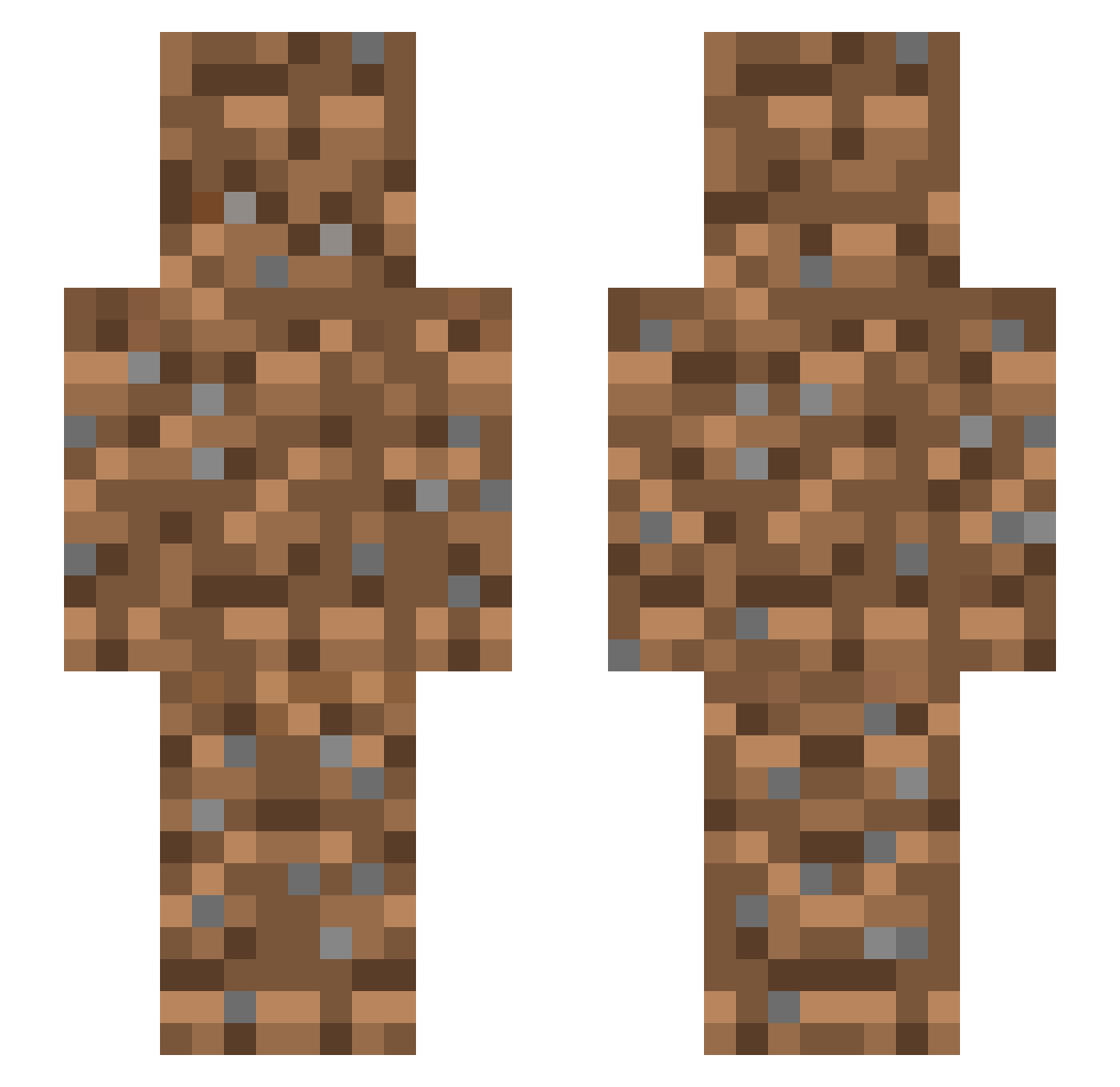 Jannar123 Minecraft skin, front and back view