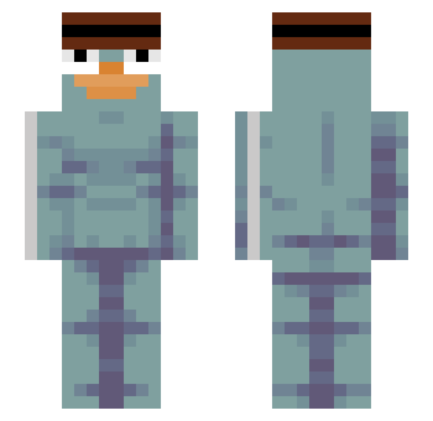 junesunday69 Minecraft skin, front and back view