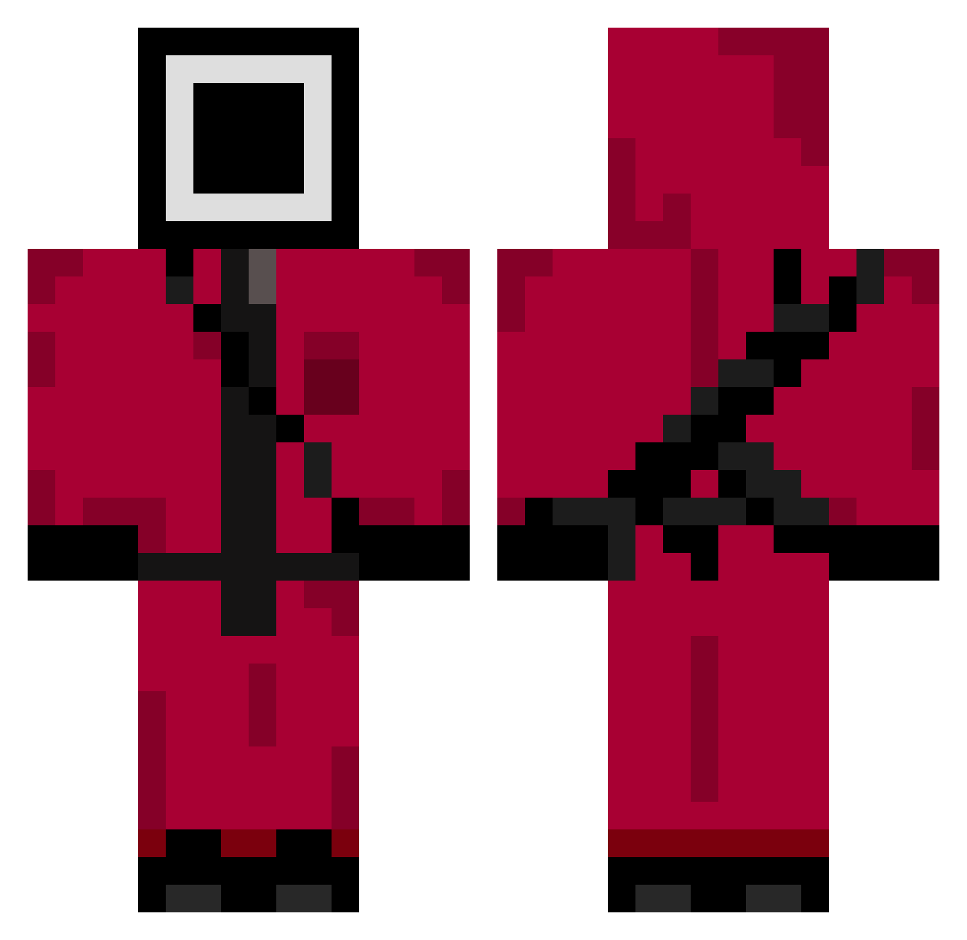 J3tr0Br Minecraft skin, front and back view