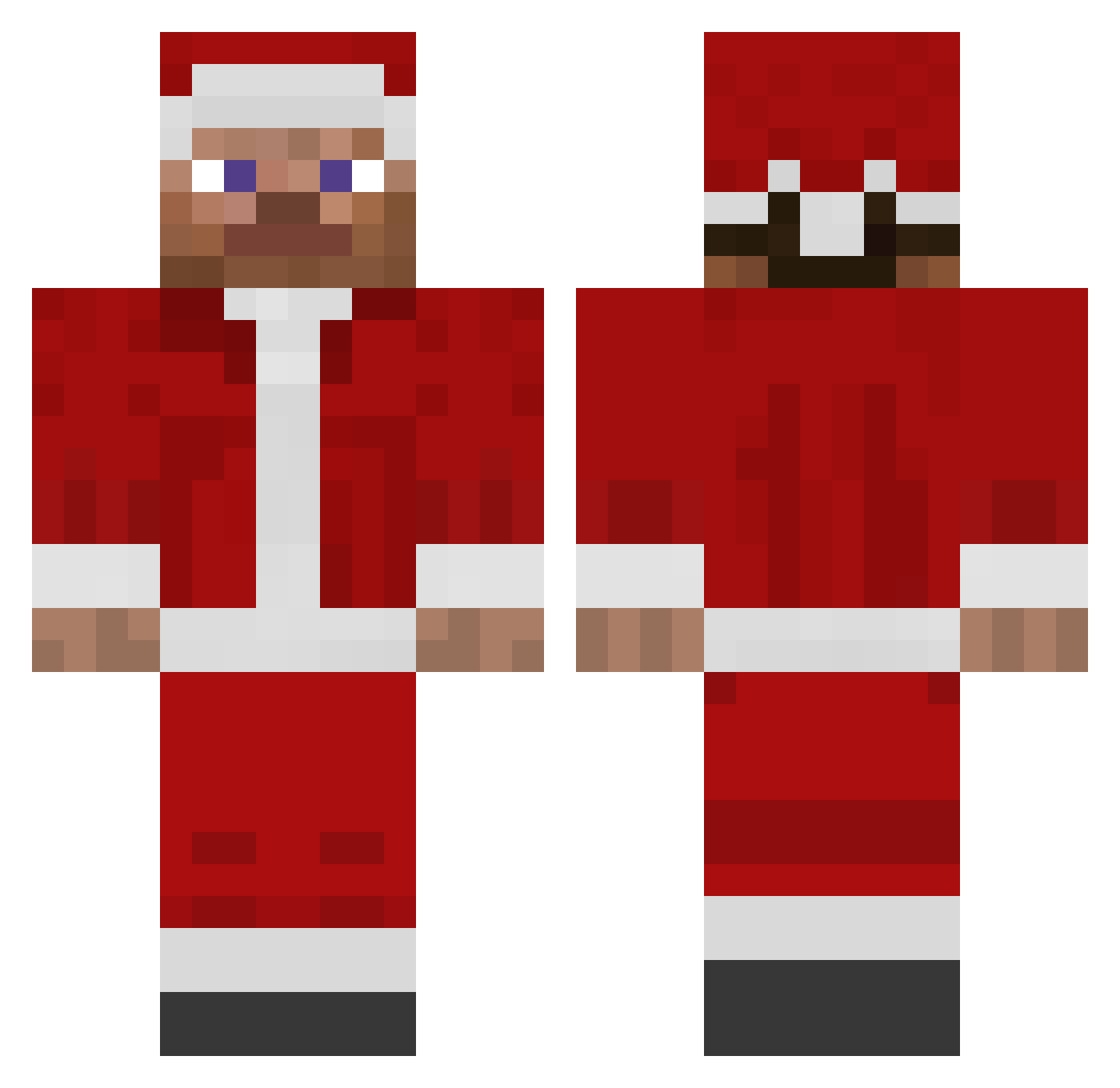 WuWuK16 Minecraft skin, front and back view