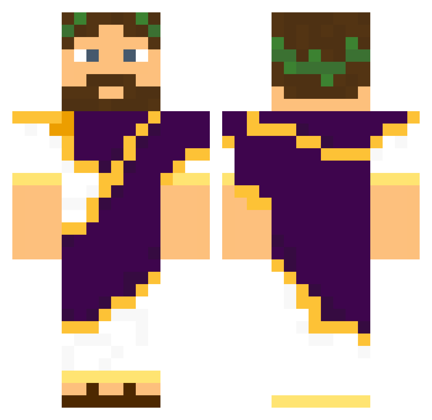 Lolling_228 Minecraft skin, front and back view