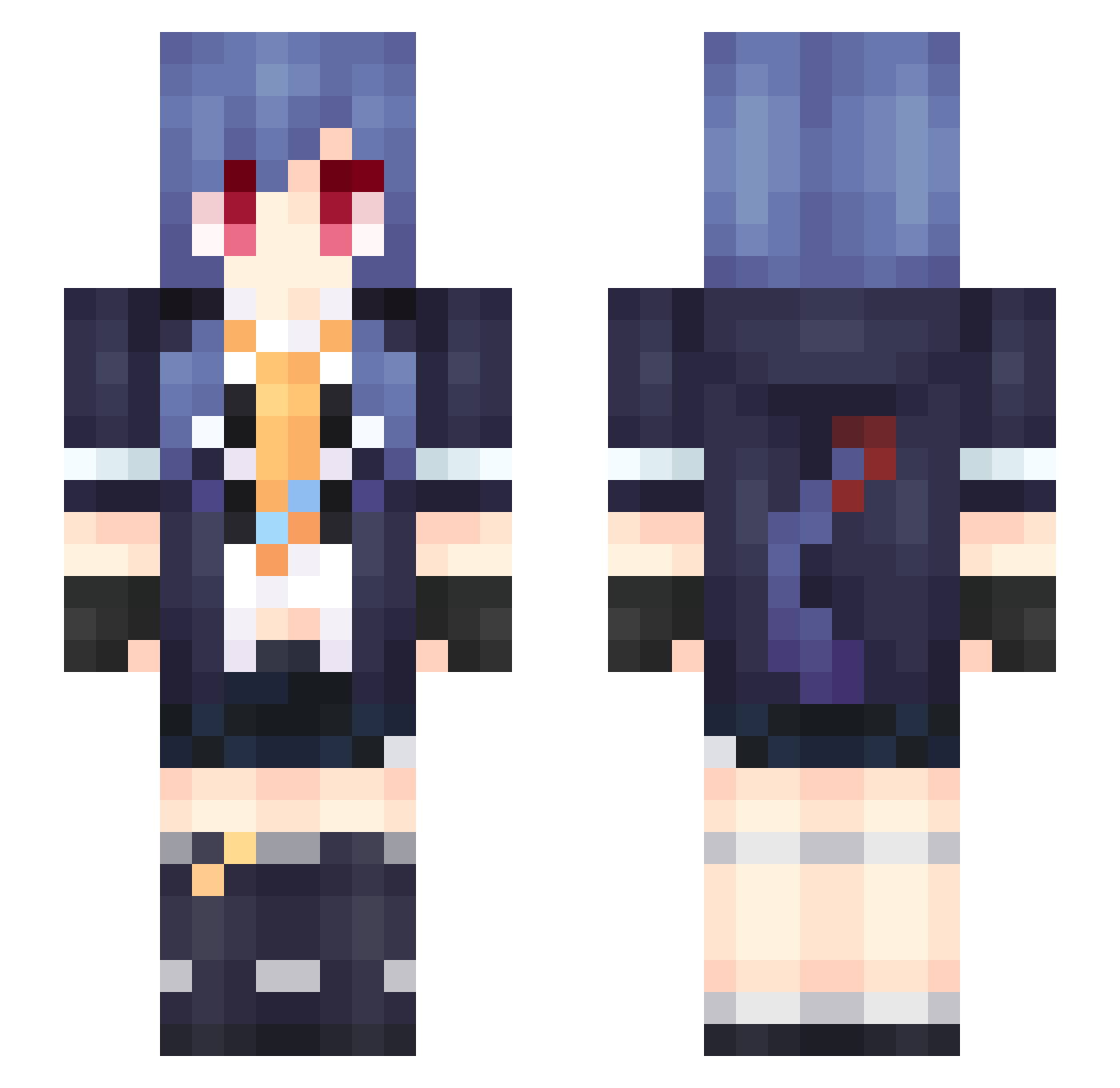 SP_Leo Minecraft skin, front and back view