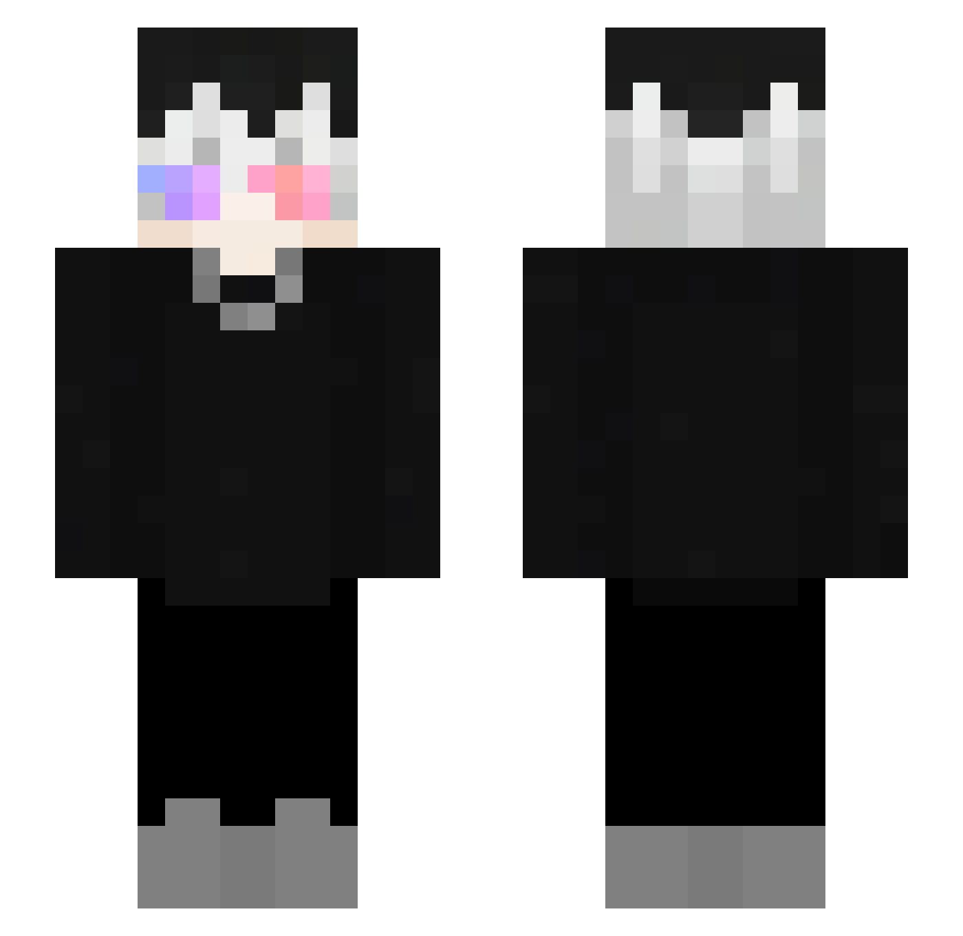 ByCryptiix Minecraft skin, front and back view