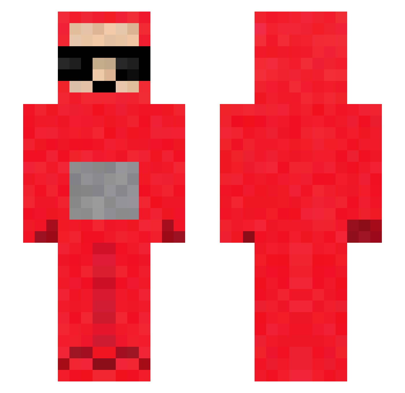 Marckosxs Minecraft skin, front and back view