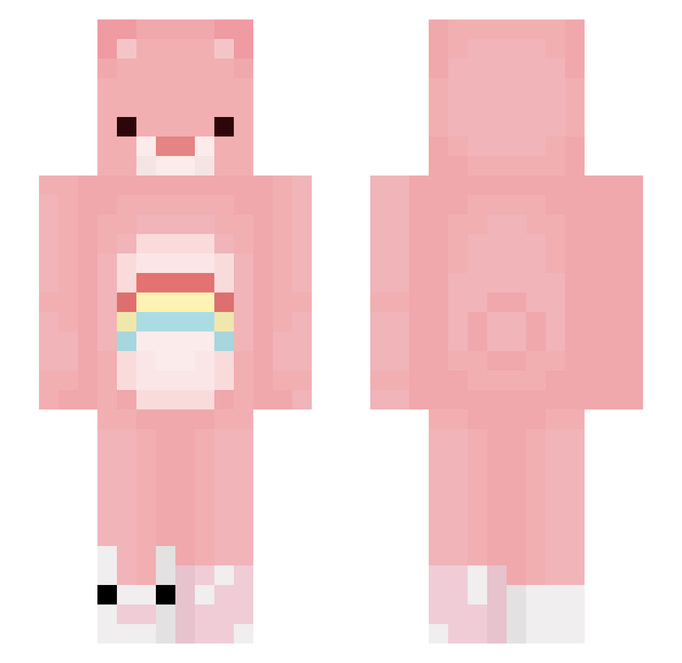 pxisson Minecraft skin, front and back view