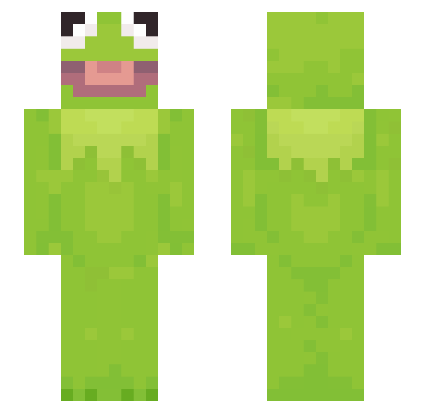 samuelparce Minecraft skin, front and back view
