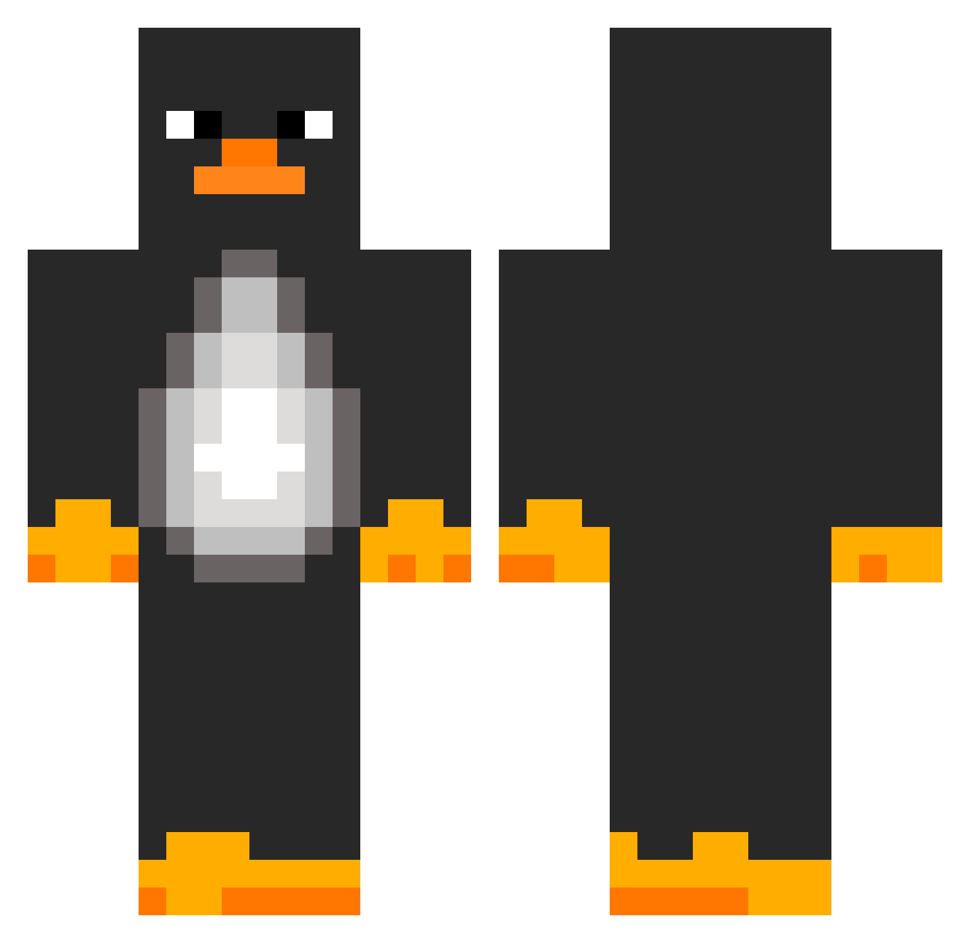 ThatLudde Minecraft skin, front and back view