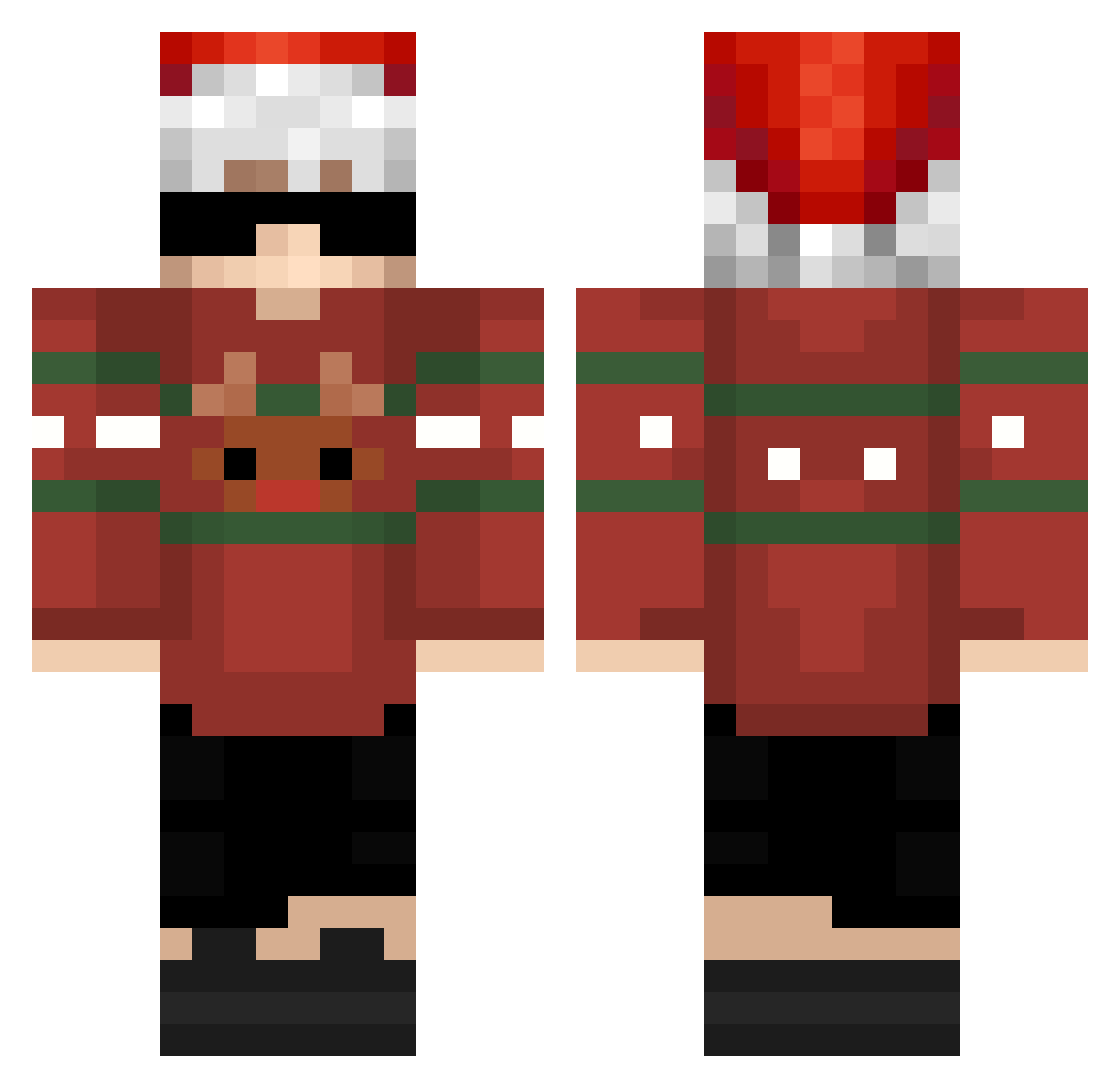 mRn_n Minecraft skin, front and back view