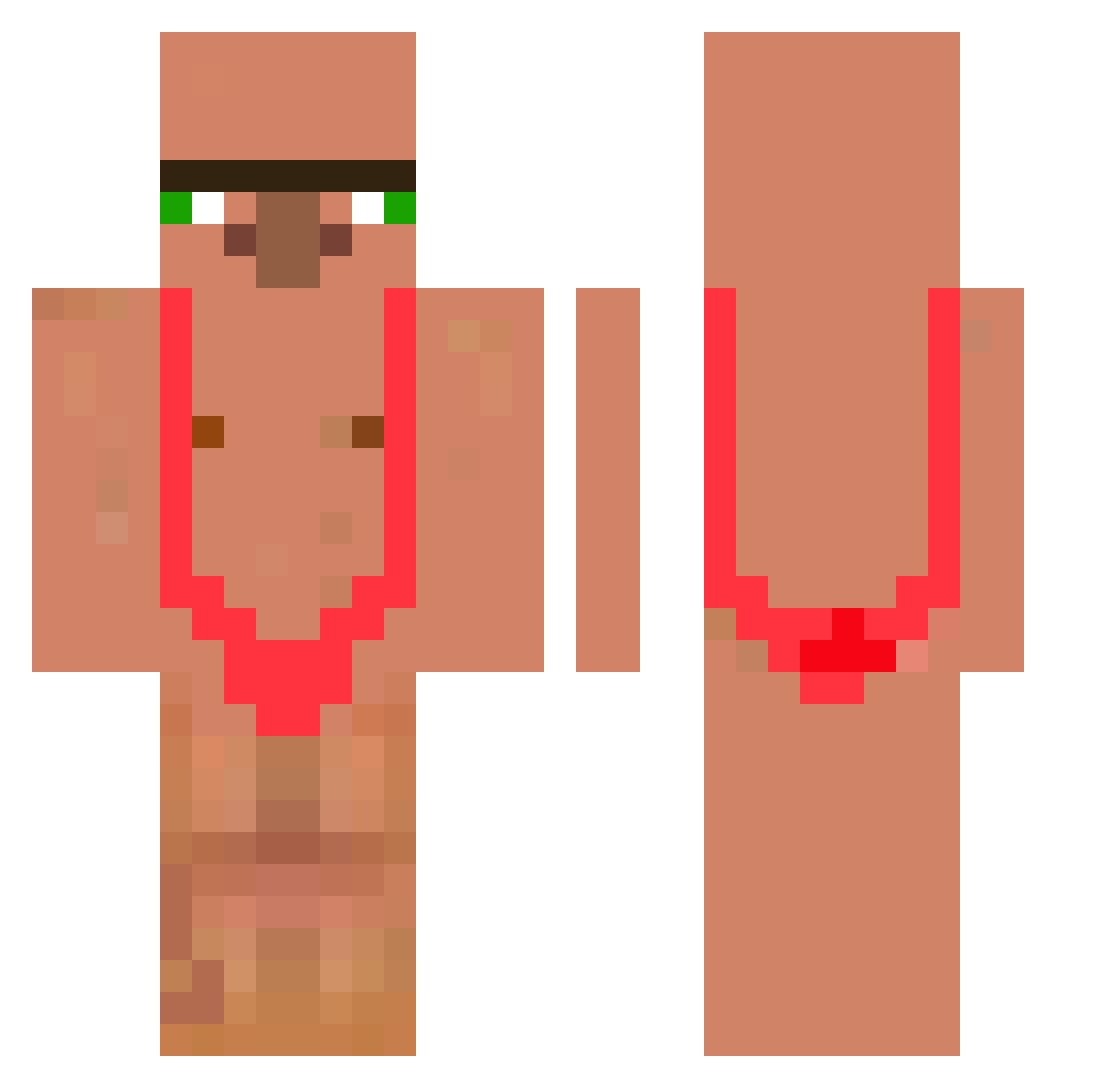 SKOTSKOT69 Minecraft skin, front and back view