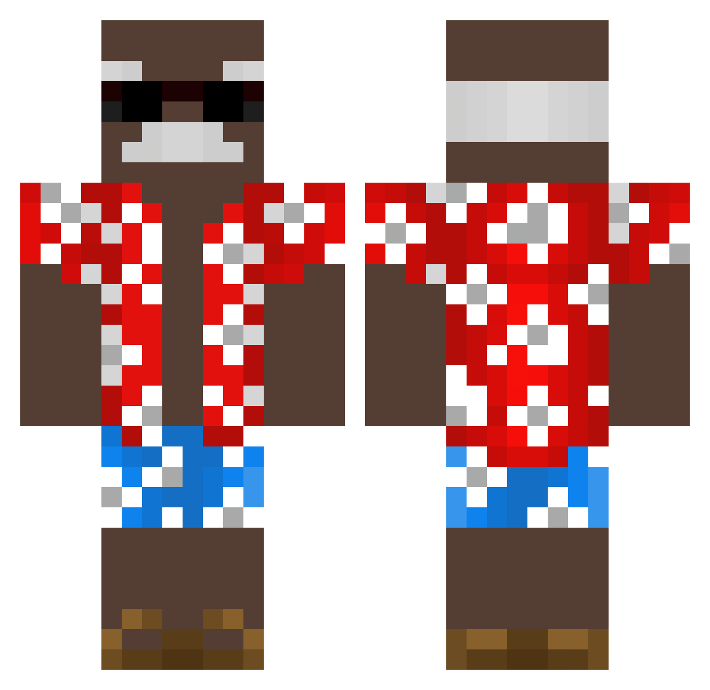 tumma_paahto Minecraft skin, front and back view