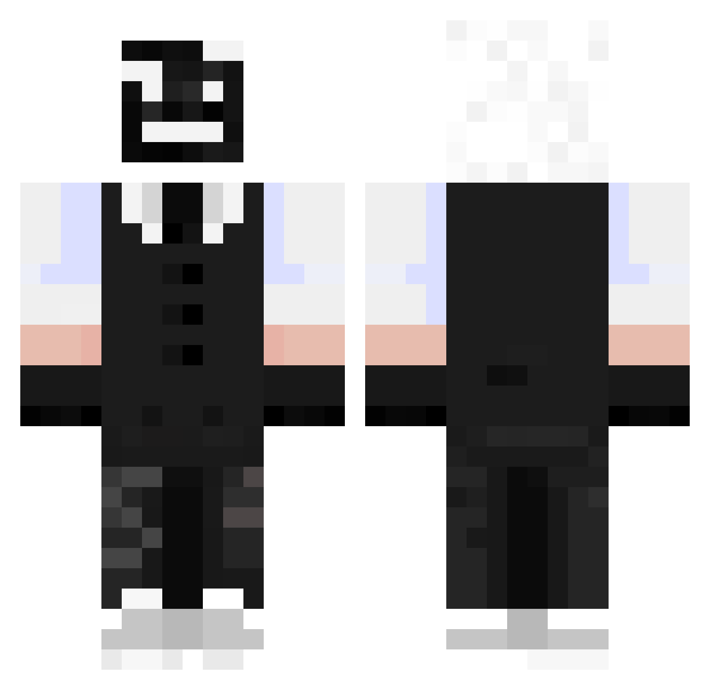 SplinkyTinkyRin Minecraft skin, front and back view