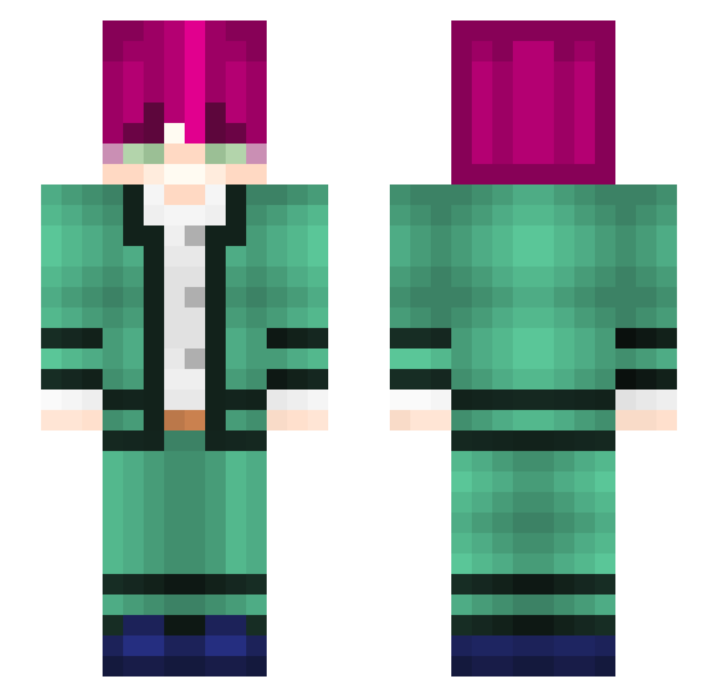 meizard_ Minecraft skin, front and back view