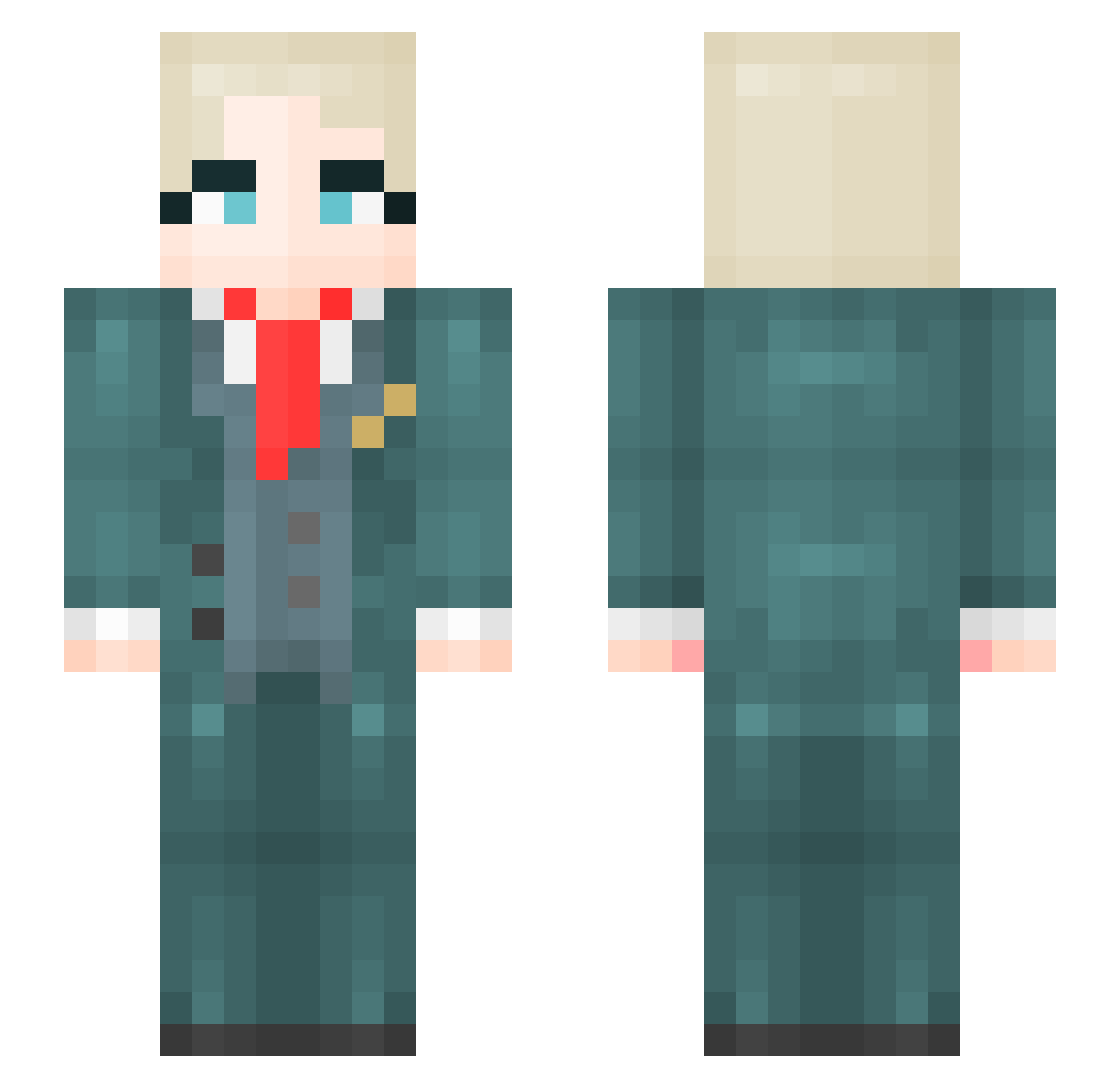 Han_0323 Minecraft skin, front and back view