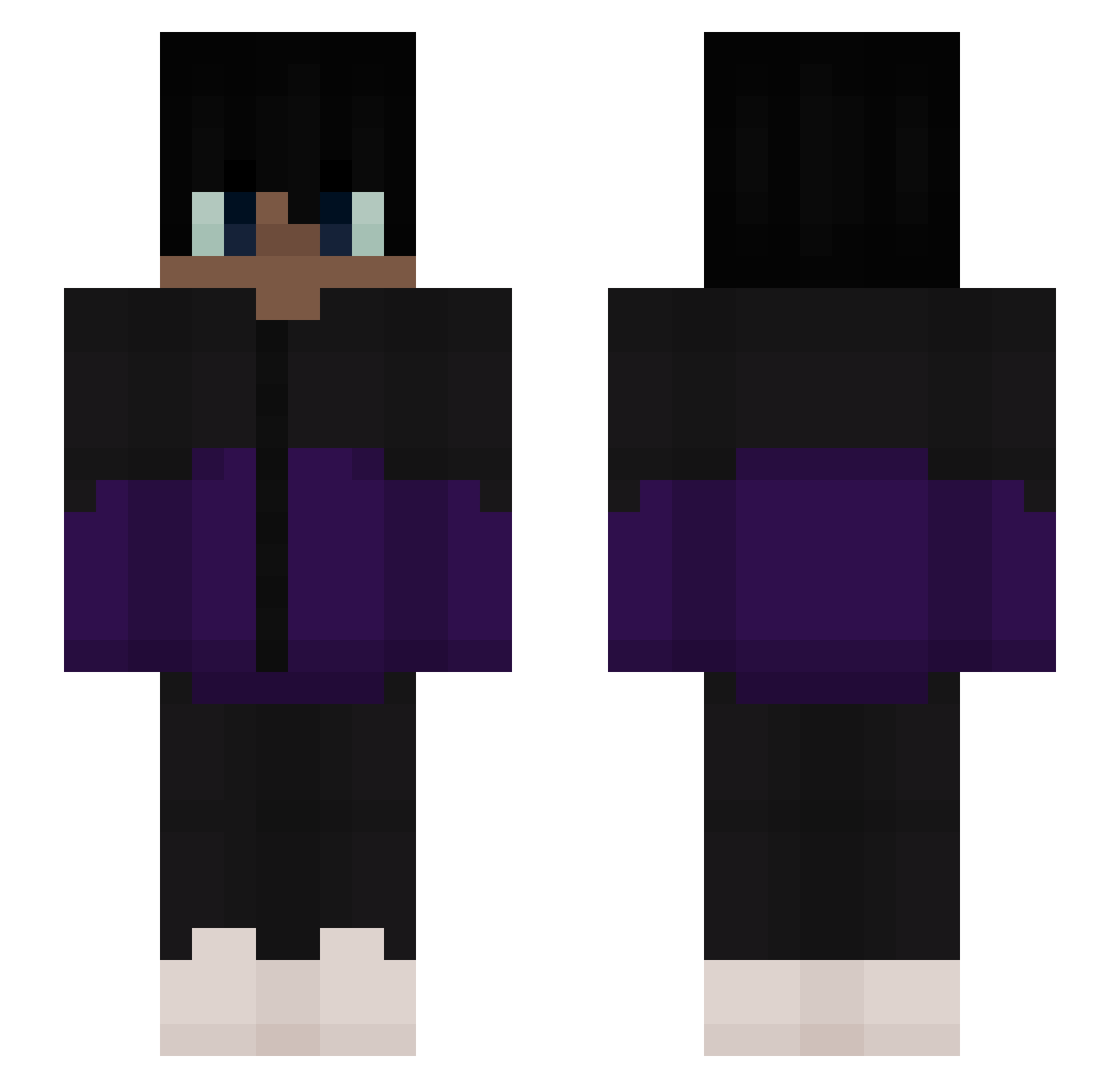 rzch Minecraft skin, front and back view