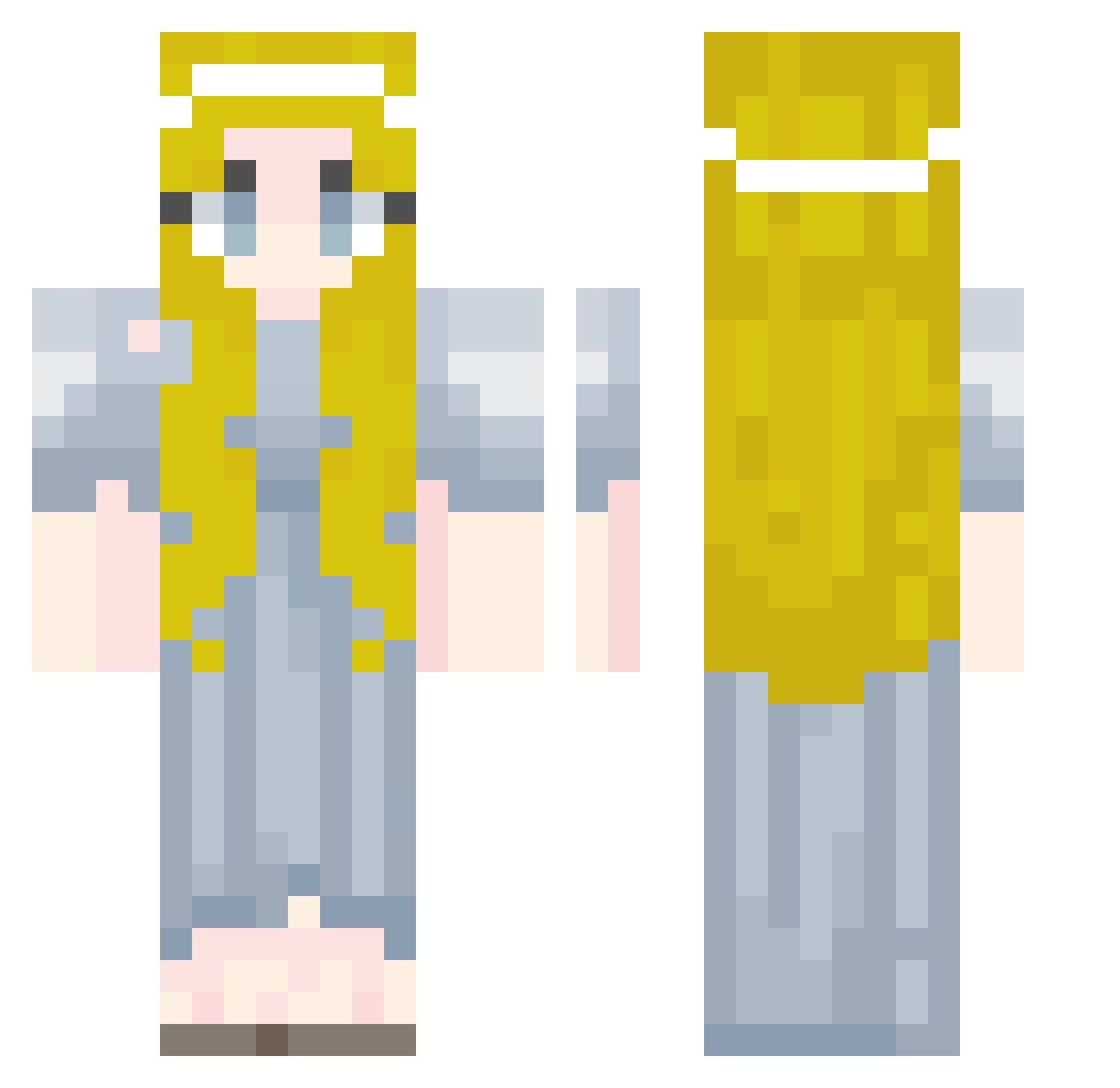 Maximum_attack Minecraft skin, front and back view