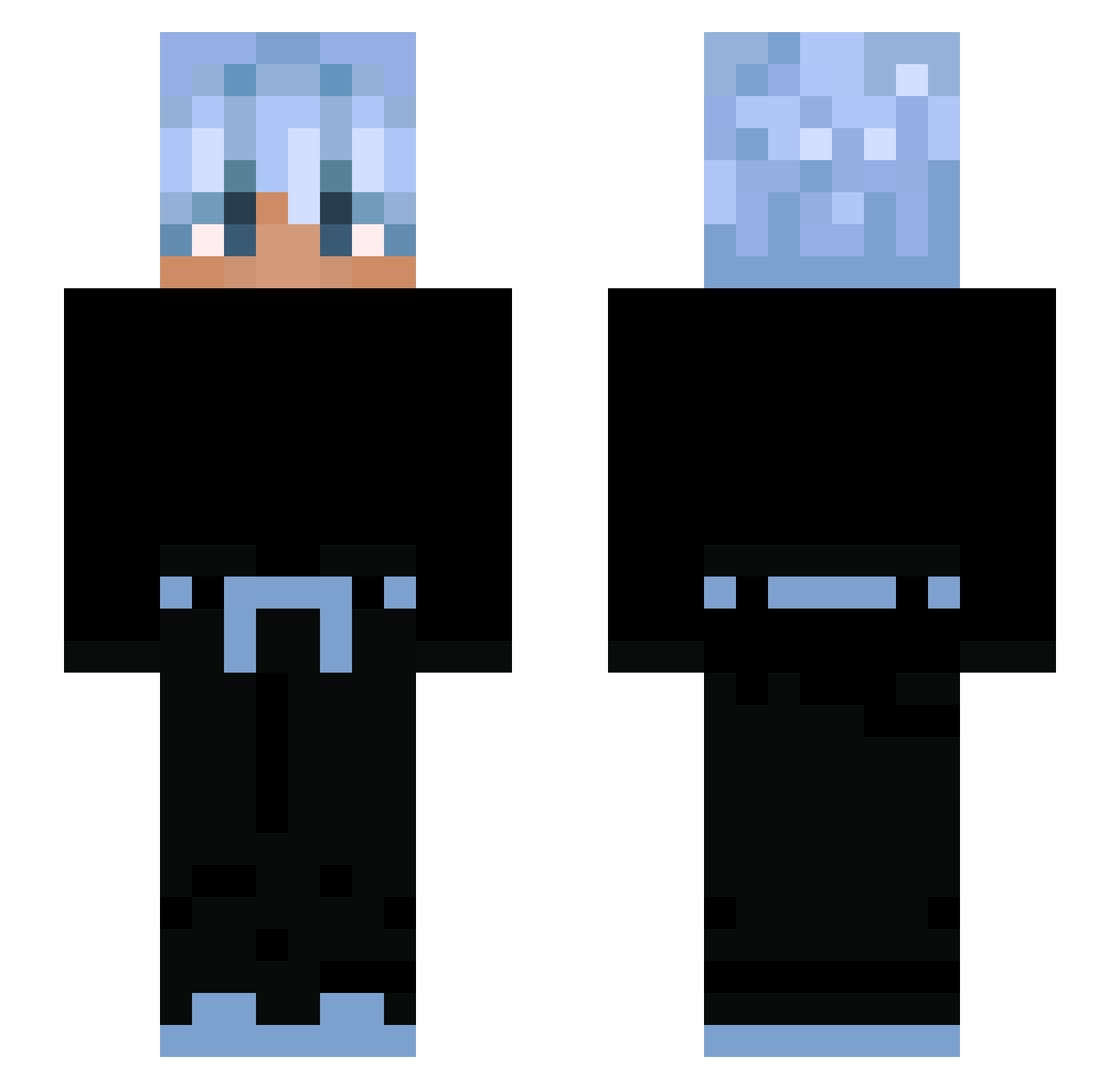 xvnyy_ Minecraft skin, front and back view