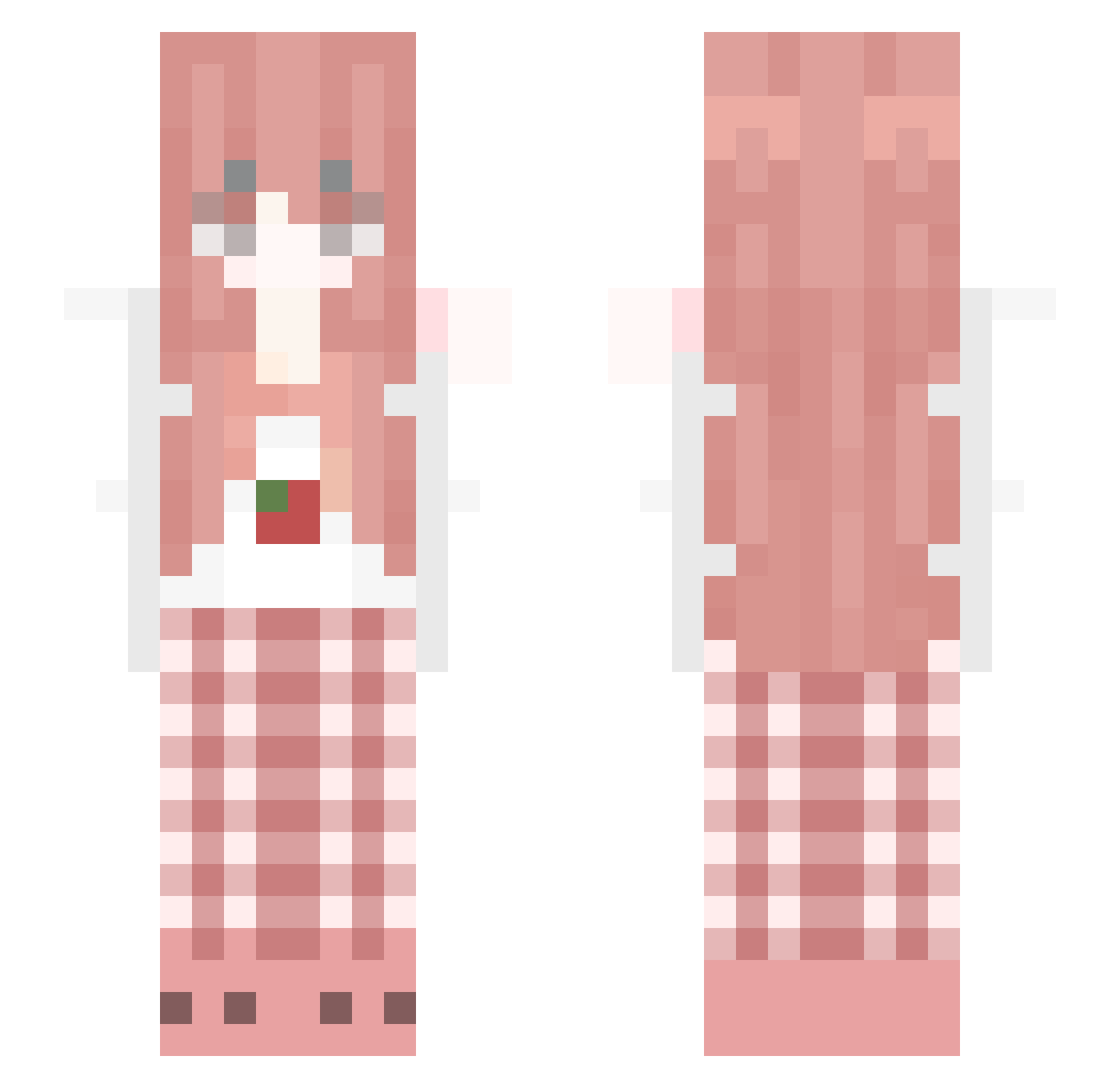 Ra_nez Minecraft skin, front and back view