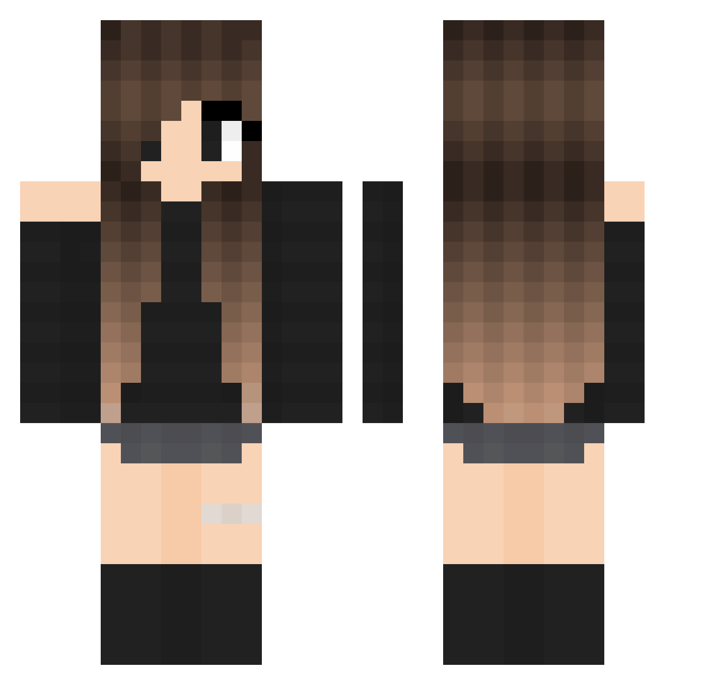 vleriiau Minecraft skin, front and back view