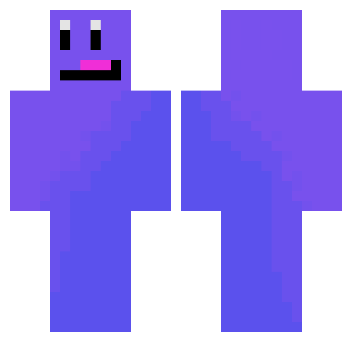 wasianfarmer_ Minecraft skin, front and back view