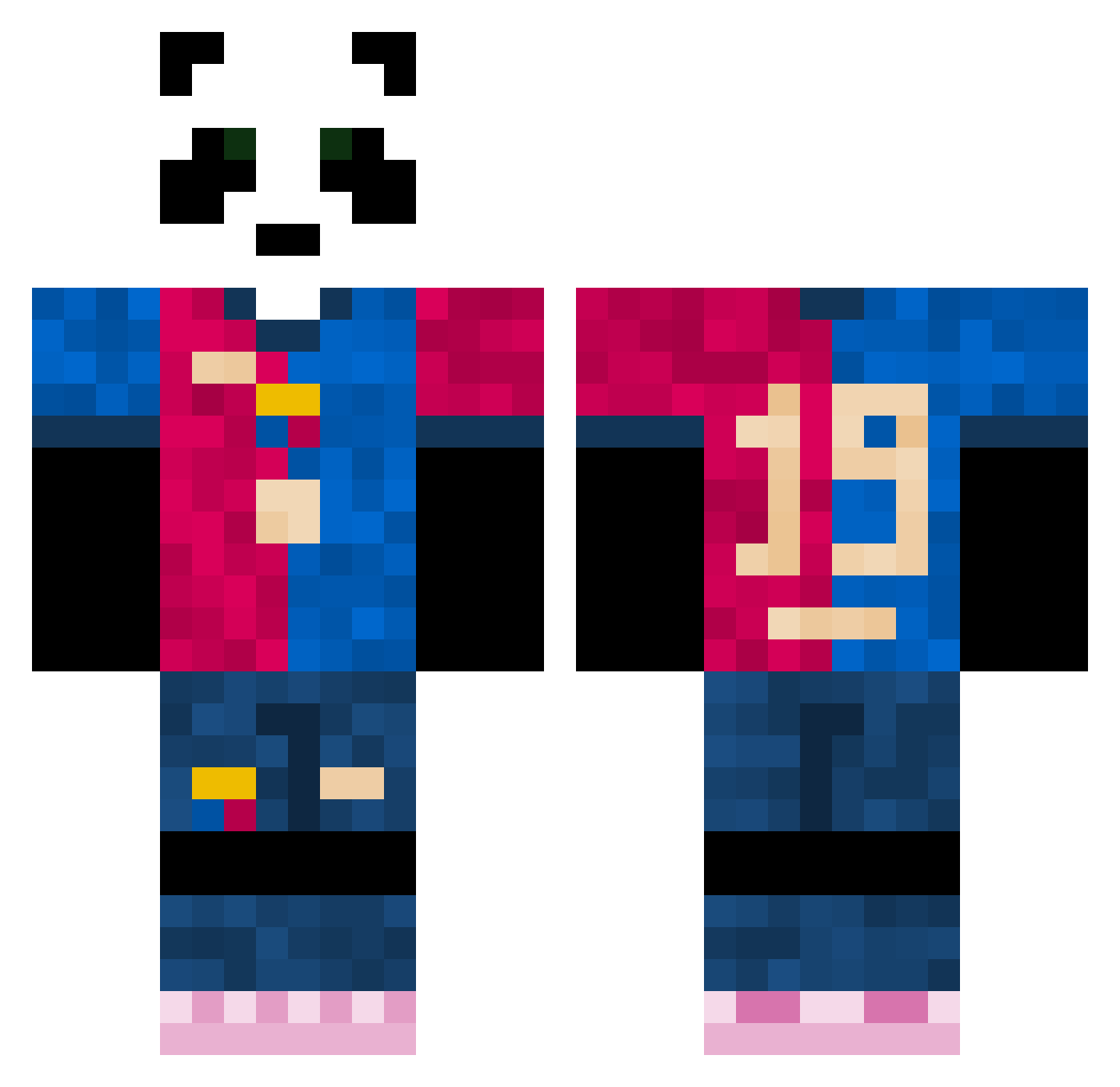 mr_myles Minecraft skin, front and back view