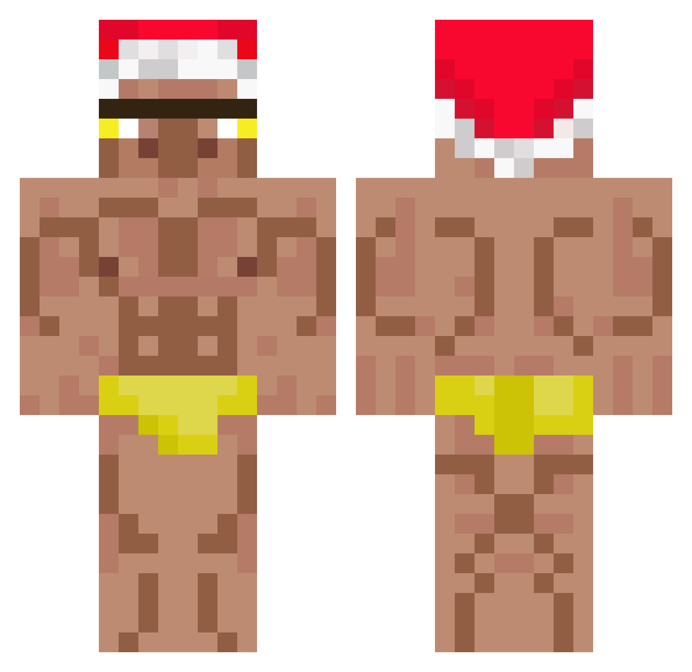 UnboundArcher20 Minecraft skin, front and back view