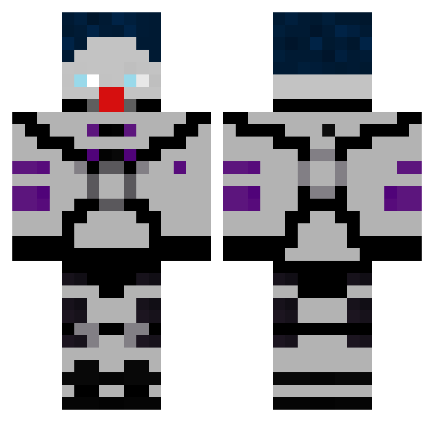 Konzoela_ Minecraft skin, front and back view
