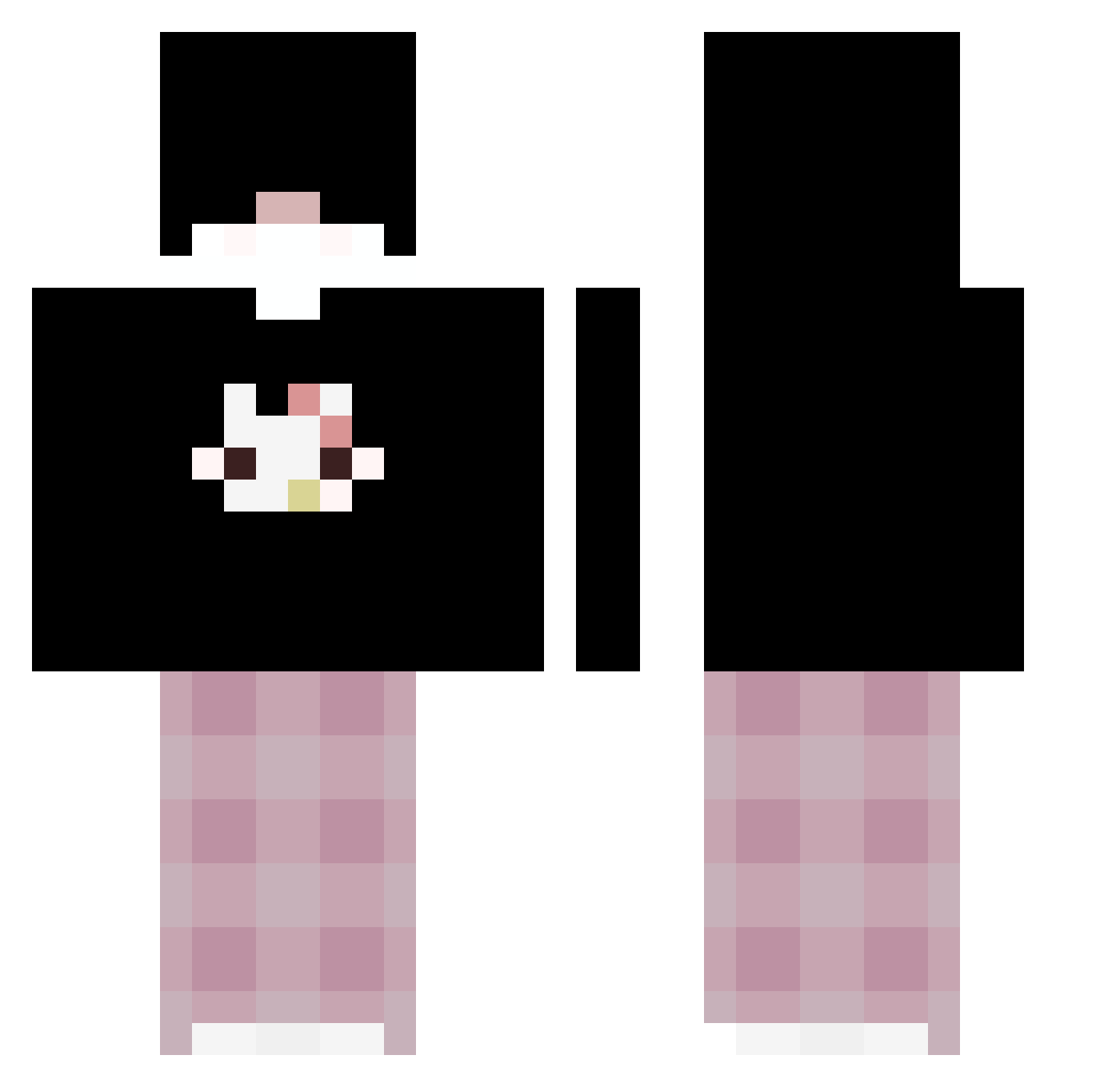 bne_eto Minecraft skin, front and back view